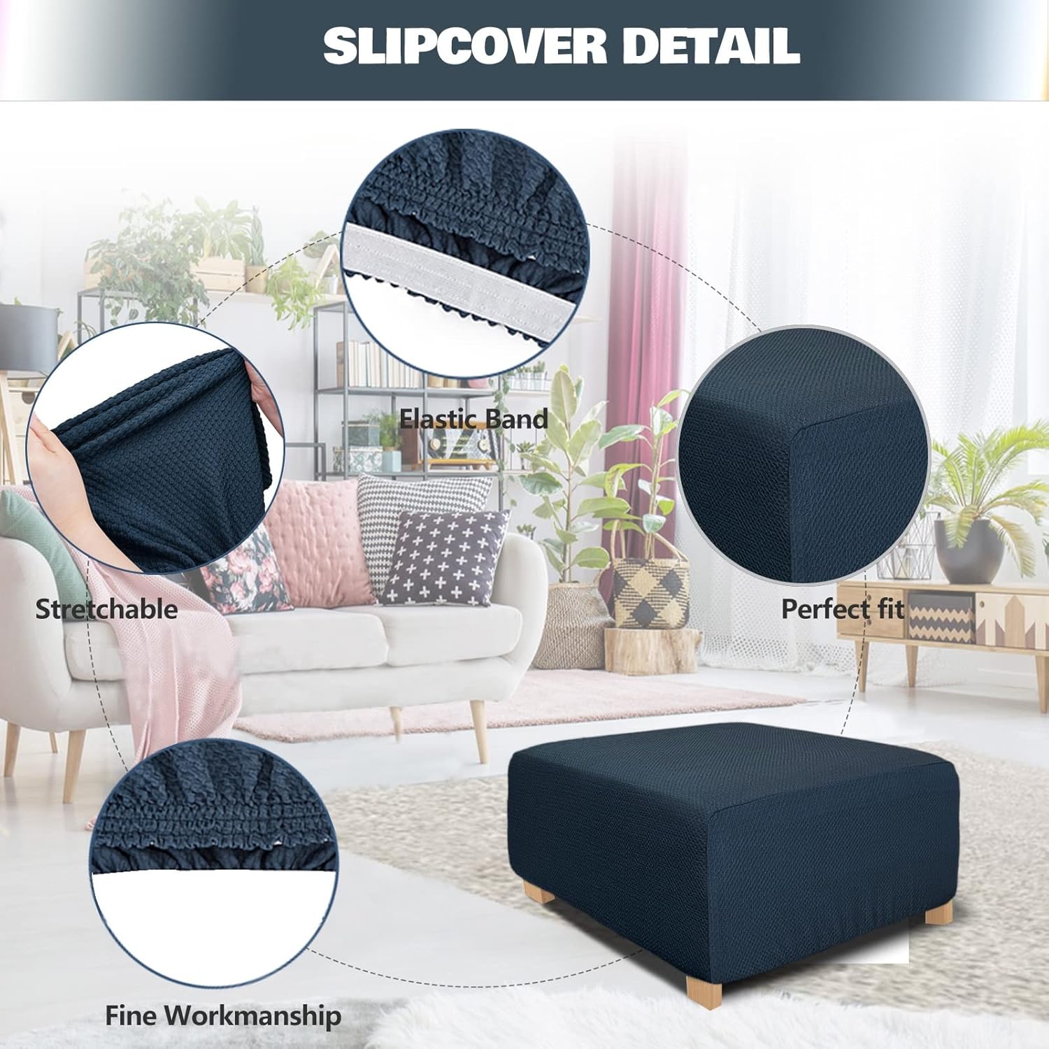 Square Ottoman Cover