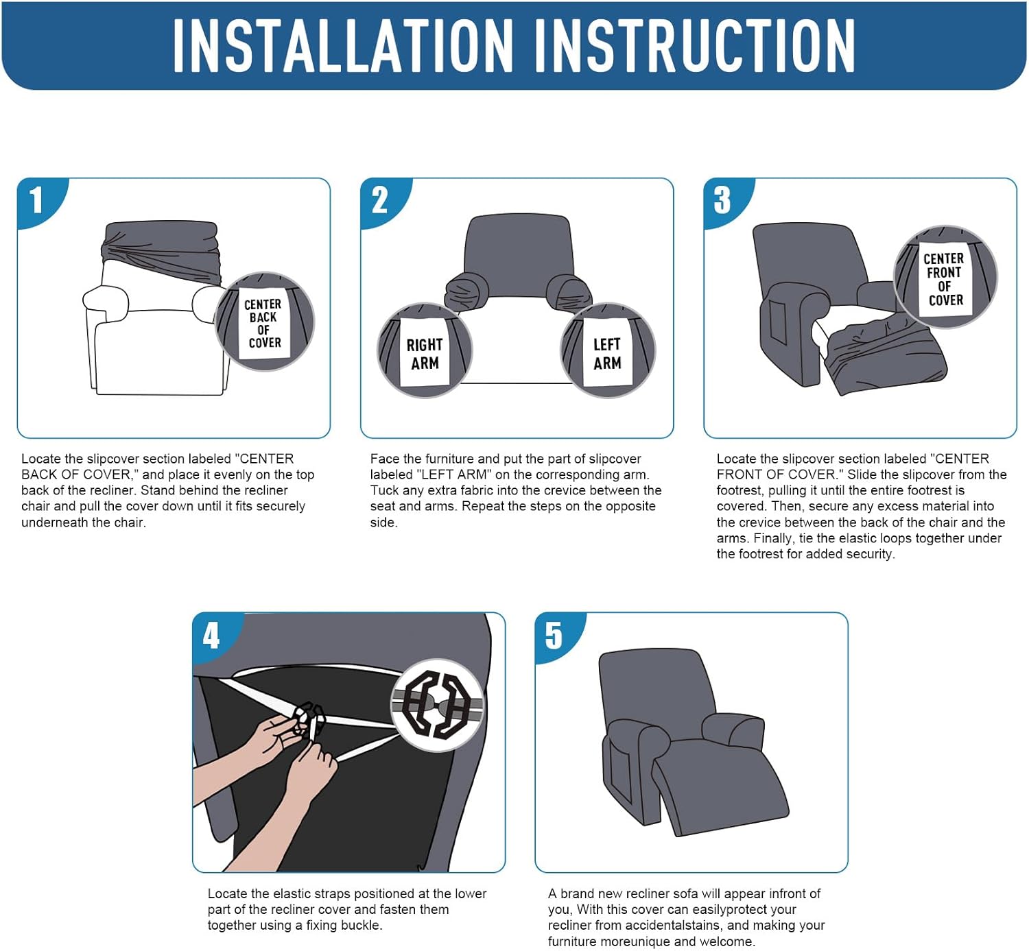 Recliner Sofa Covers Stretch Reclining Couch Cover