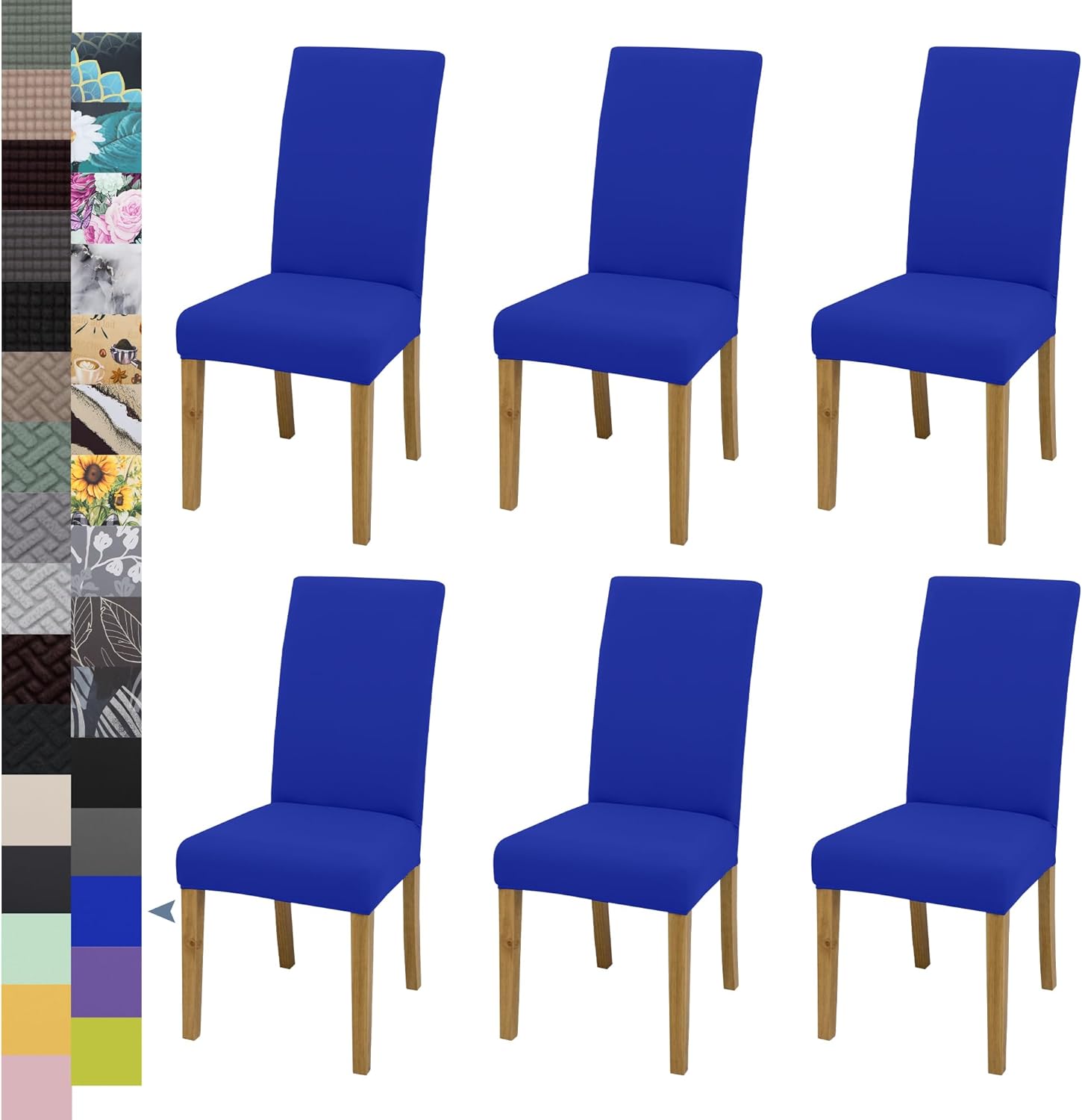 Dining Chair Cover,Dining Room Chair Covers Set of 6,Stretch Kitchen Chair Cover,Washable Dining Chair Cover,Parsons Chair Slipcovers Protective,for Home,Restaurant,Banquet(Gray)