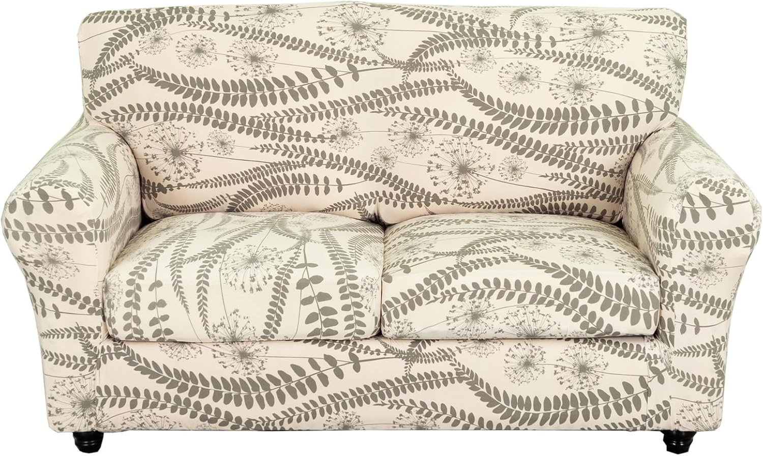 KRFOONN 2 Piece Chair Covers Printed Sofa Covers Couch Covers Washable Armchair Sofa Couch Slipcover Furniture Protector with Elastic Bottom for Living Room (Armchair, 23), Small