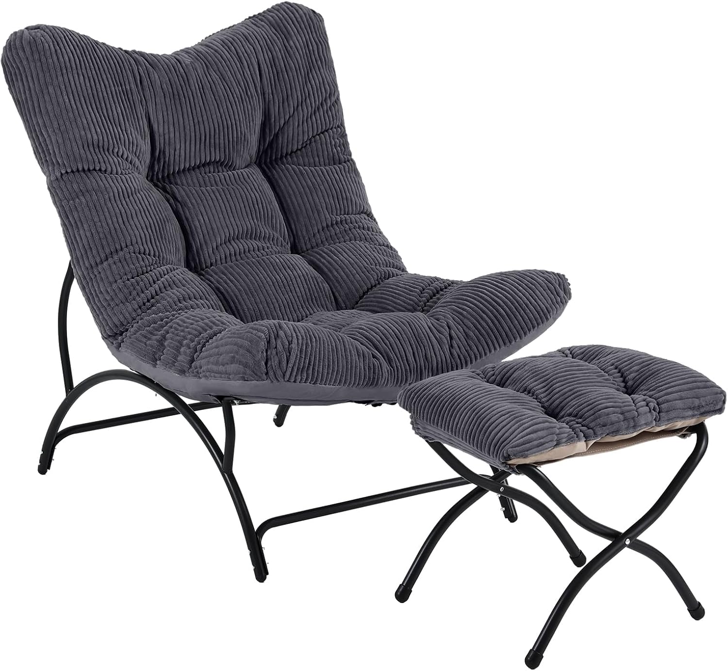 Accent Chair with Ottoman