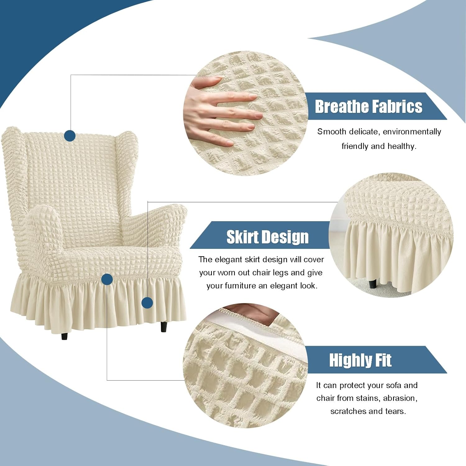 Wingback Chair Slipcover