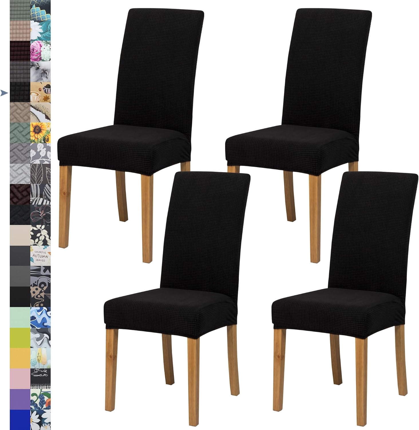 Dining Chair Cover,Dining Room Chair Covers Set of 6,Stretch Kitchen Chair Cover,Washable Dining Chair Cover,Parsons Chair Slipcovers Protective,for Home,Restaurant,Banquet(Gray)