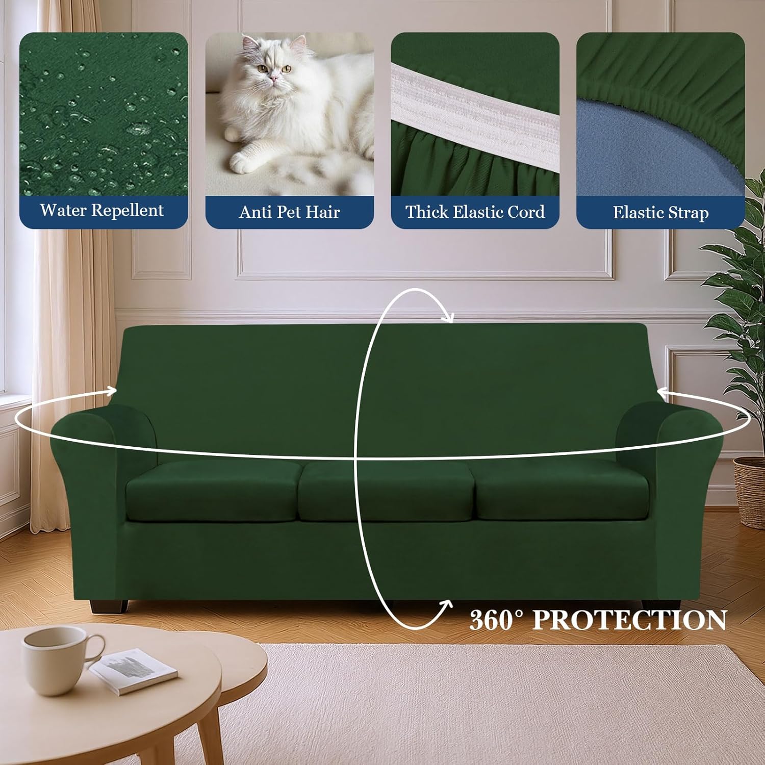 Stretch 4 Pieces Sofa Covers