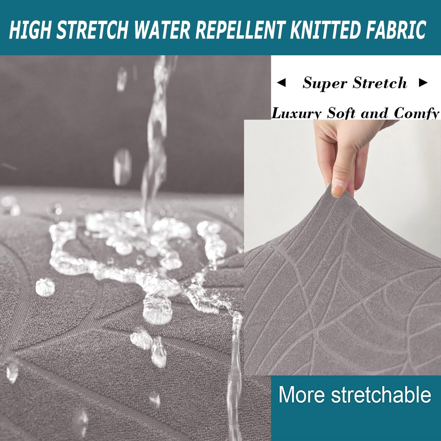 Ottoman Cover Square-Stretch Water Repellent