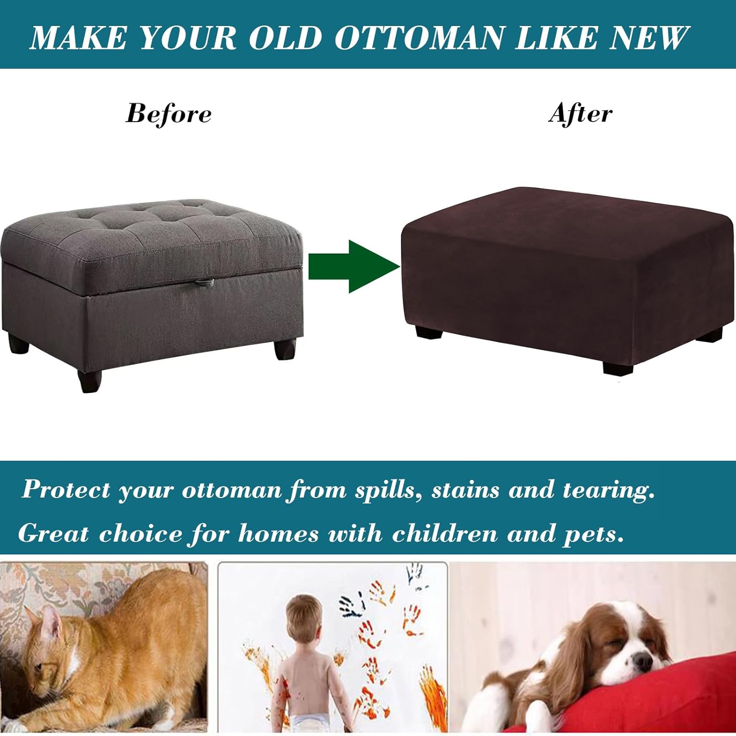 Ottoman Cover Rectangle