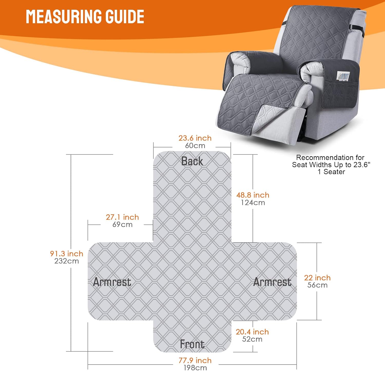 100% Waterproof Recliner Chair Covers