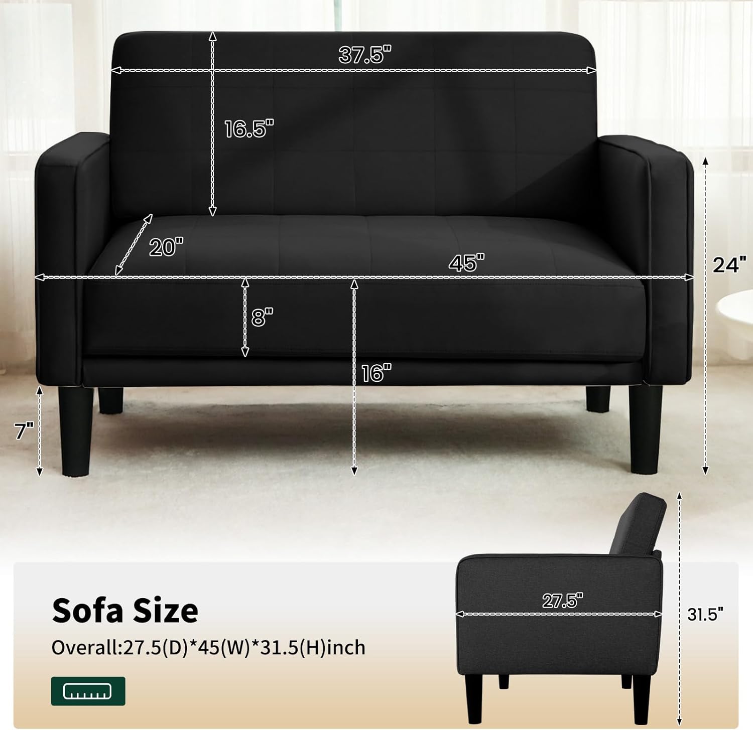 Comfy Loveseat Sofa
