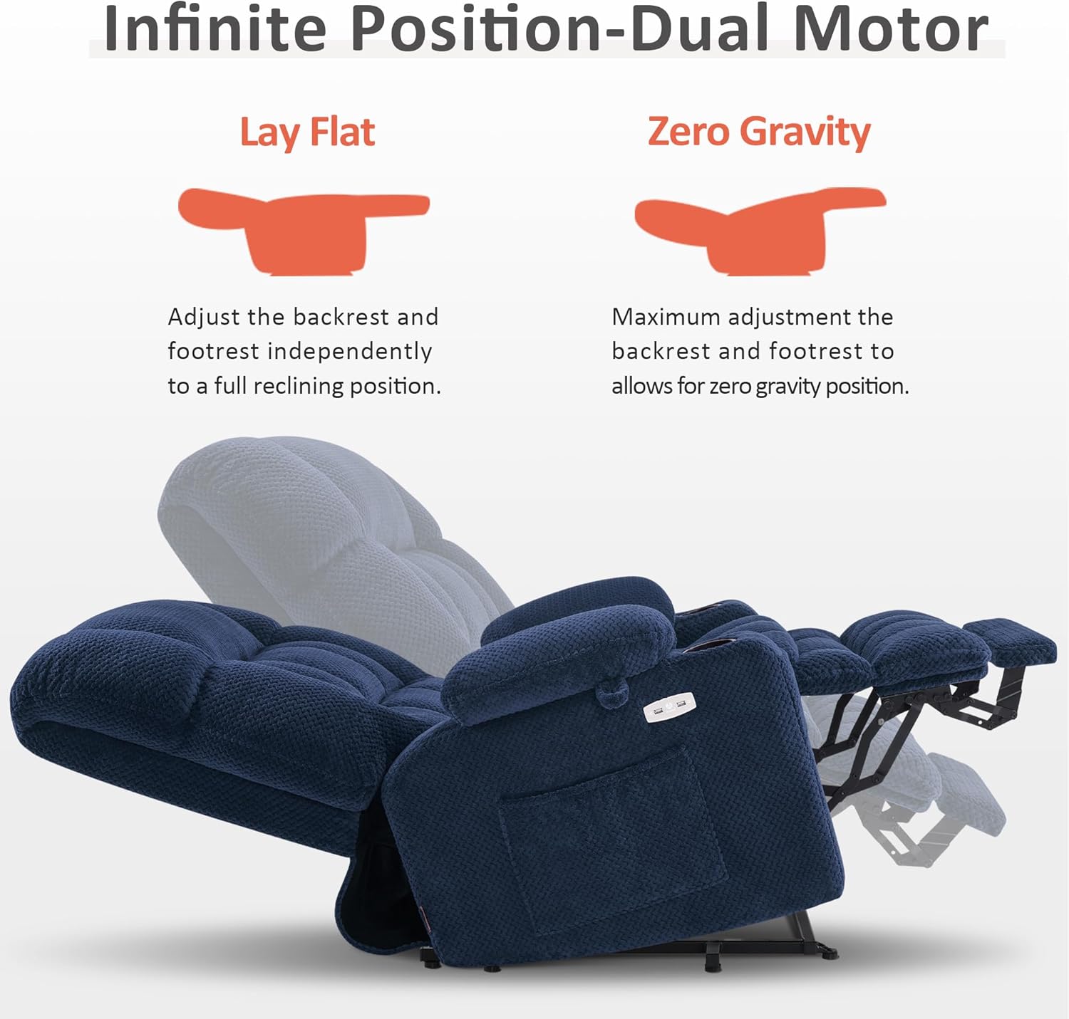 Dual Motor Large Power Lift Recliner Chair