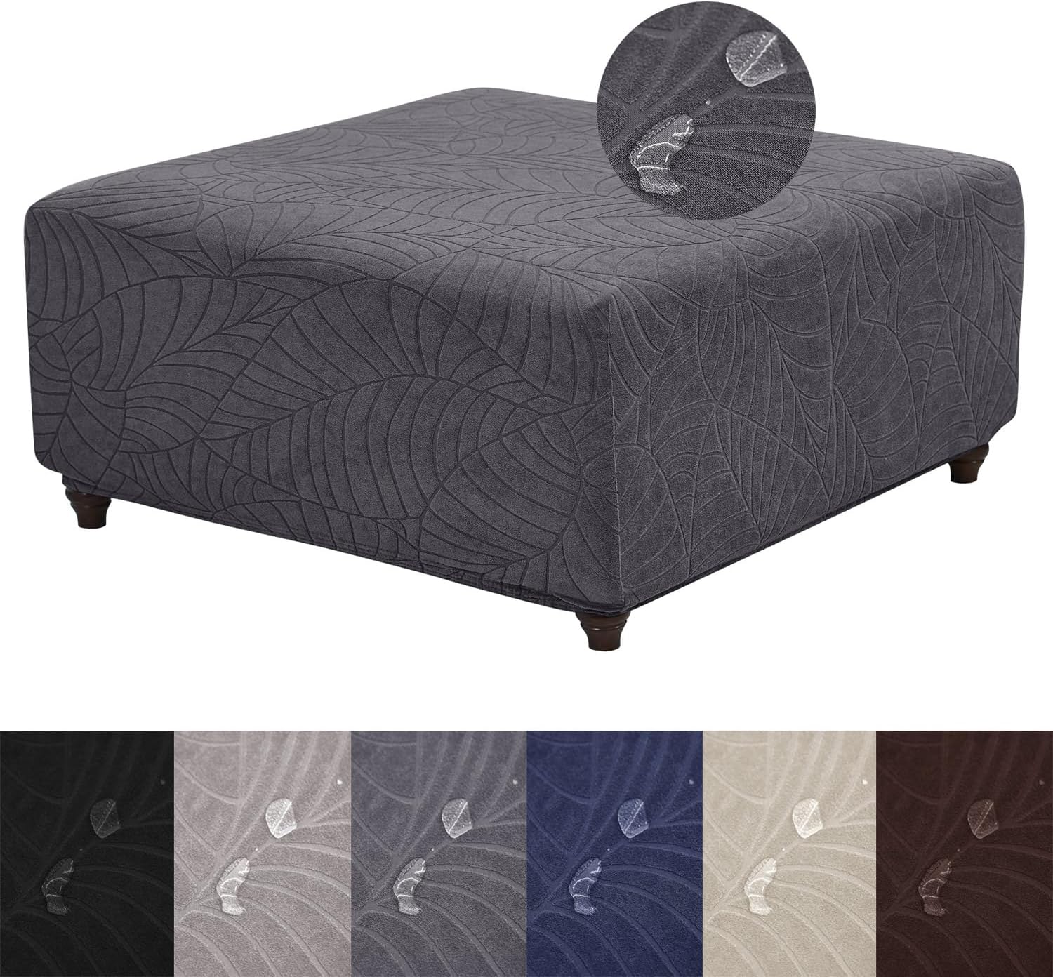 Ottoman Cover Square-Stretch Water Repellent