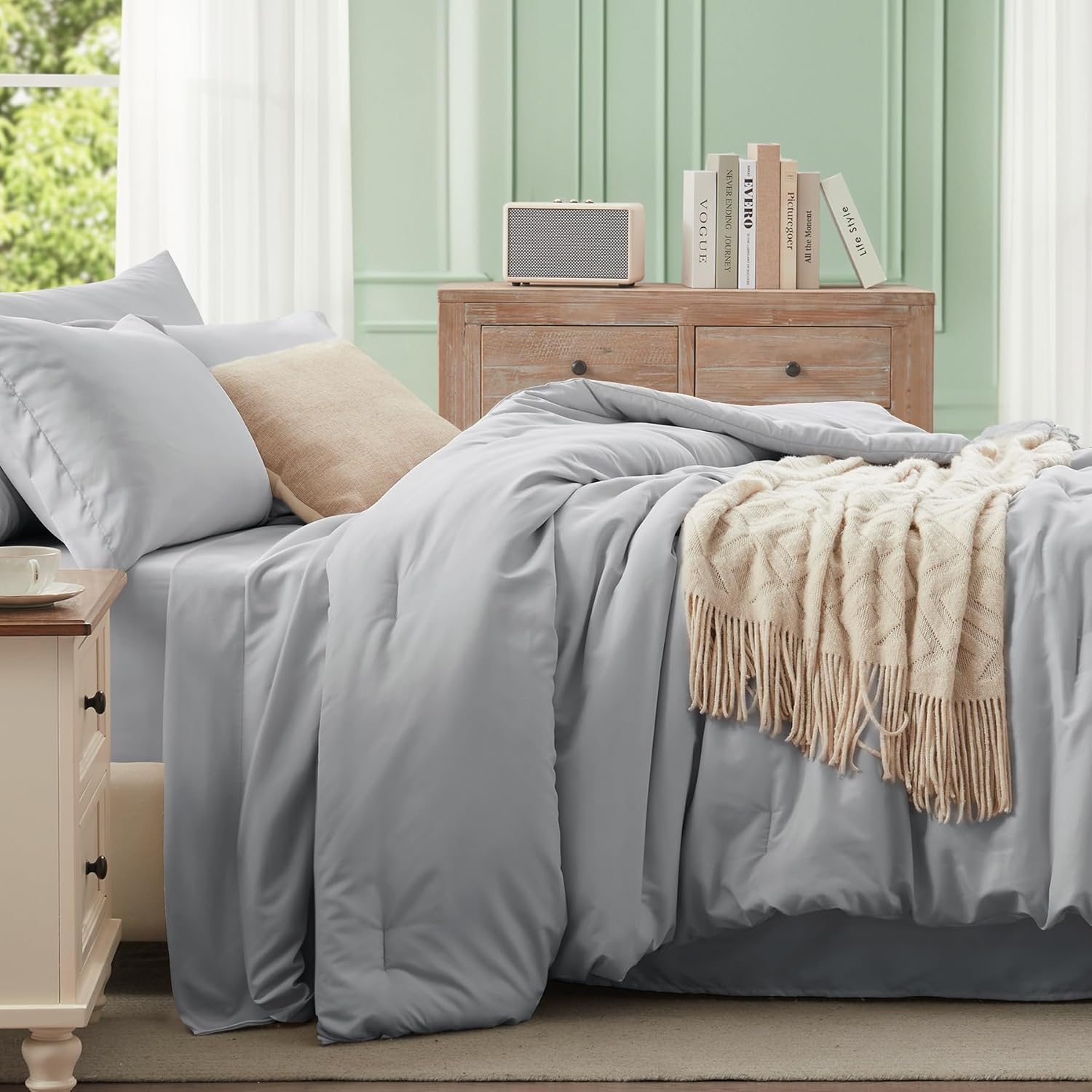 Queen Comforter Set 7 Pieces