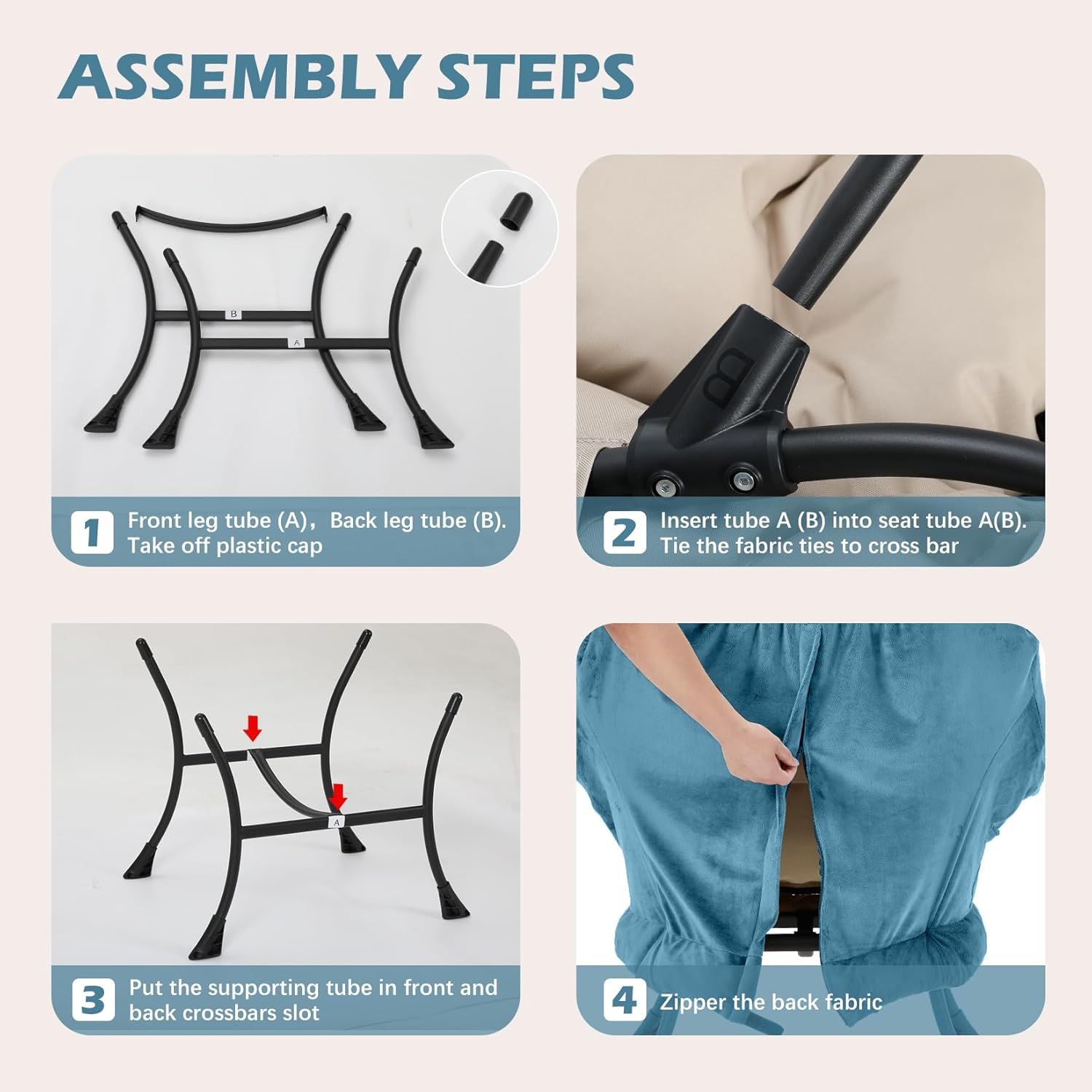 Lazy Chair with Folding Ottoman