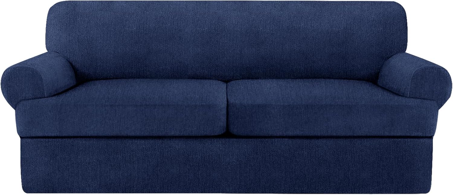 2 Pieces T Cushion Chair Covers