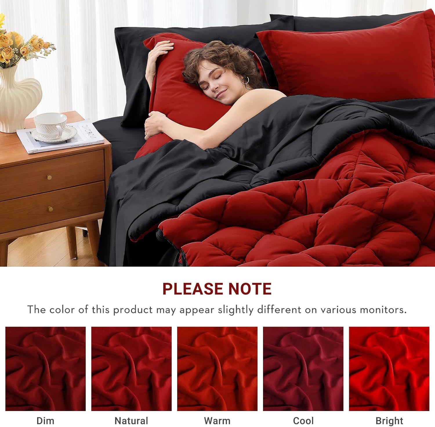 7 Pieces Queen Comforter Set
