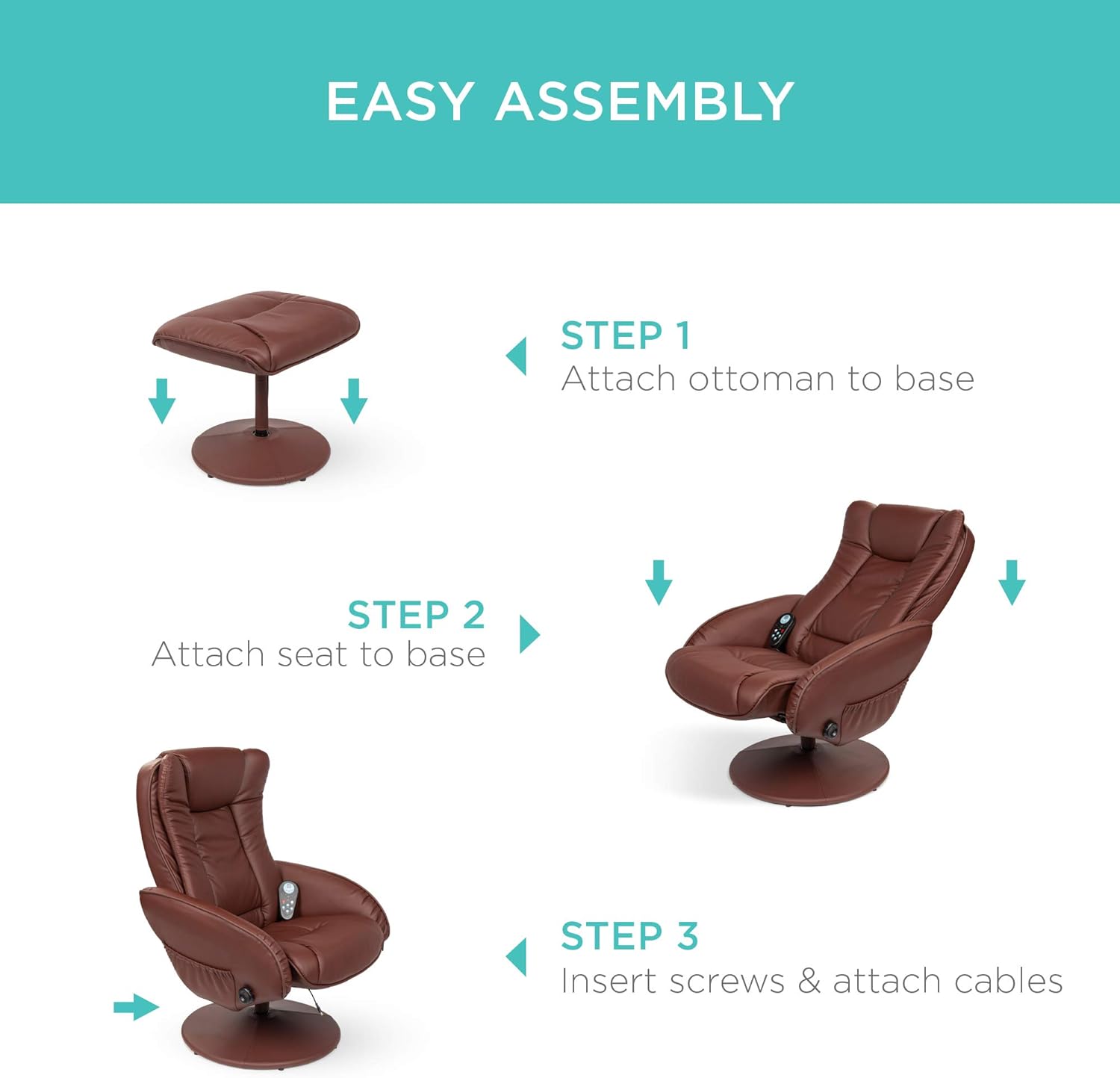 Faux Leather Electric Massage Recliner