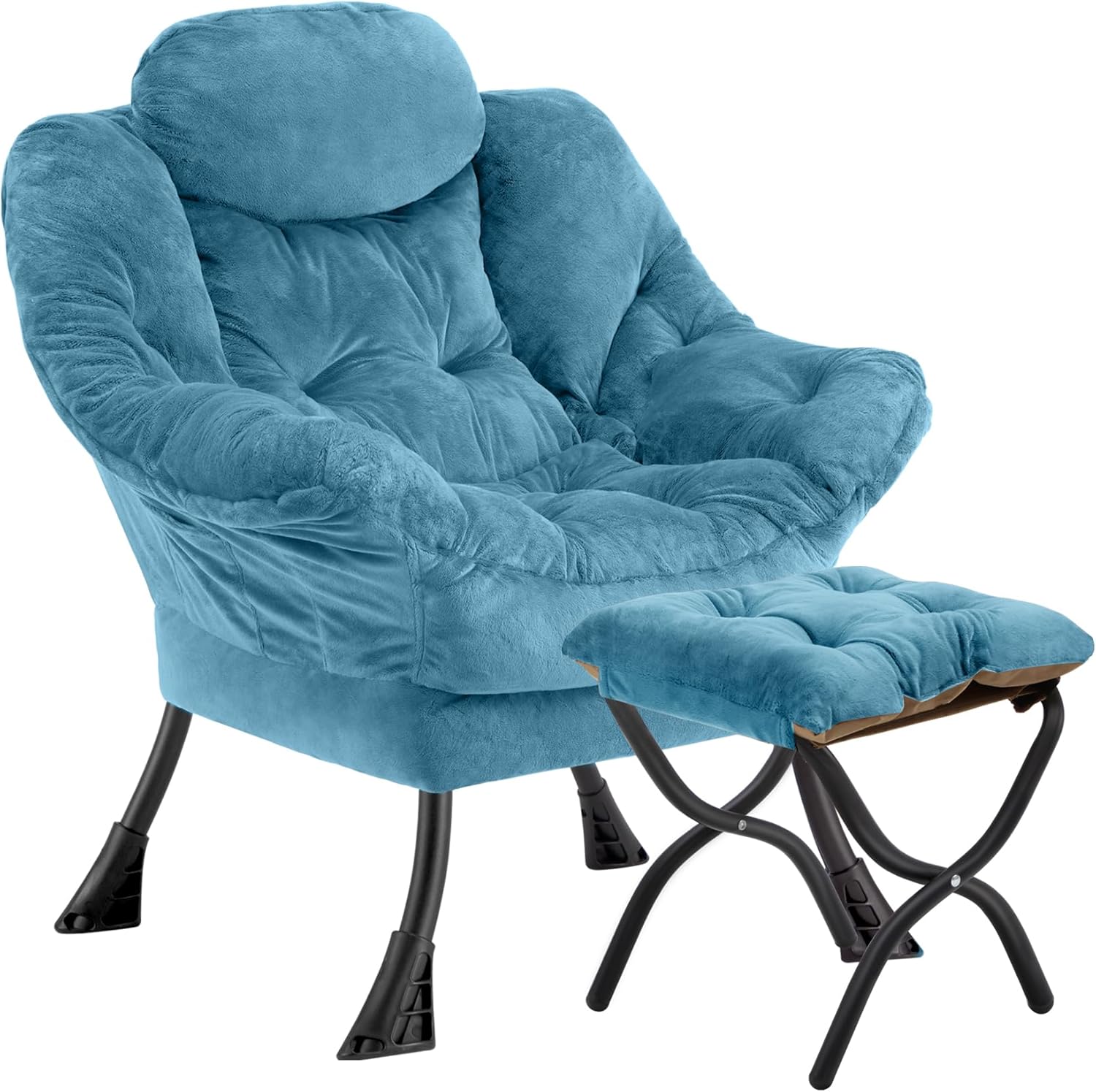 Lazy Chair with Folding Ottoman