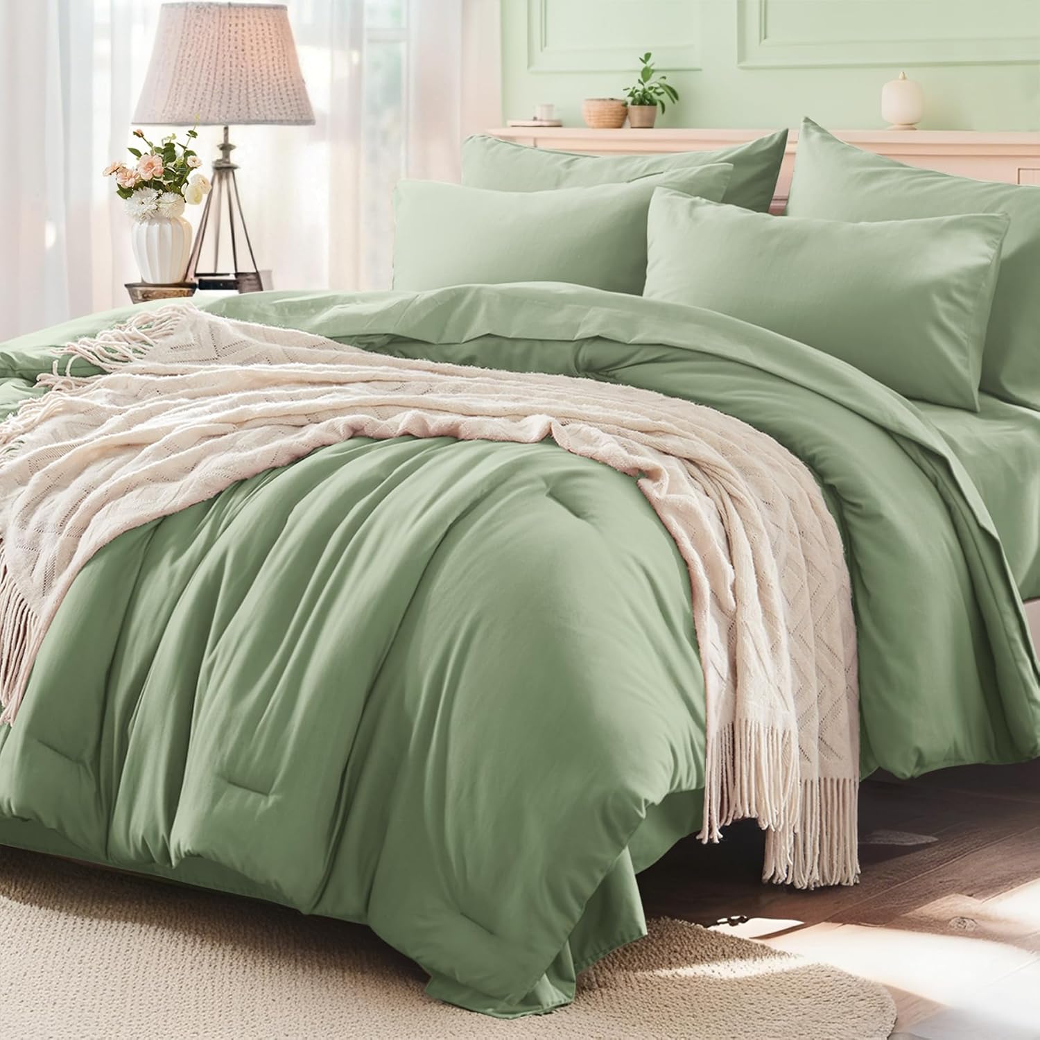 Queen Comforter Set 7 Pieces
