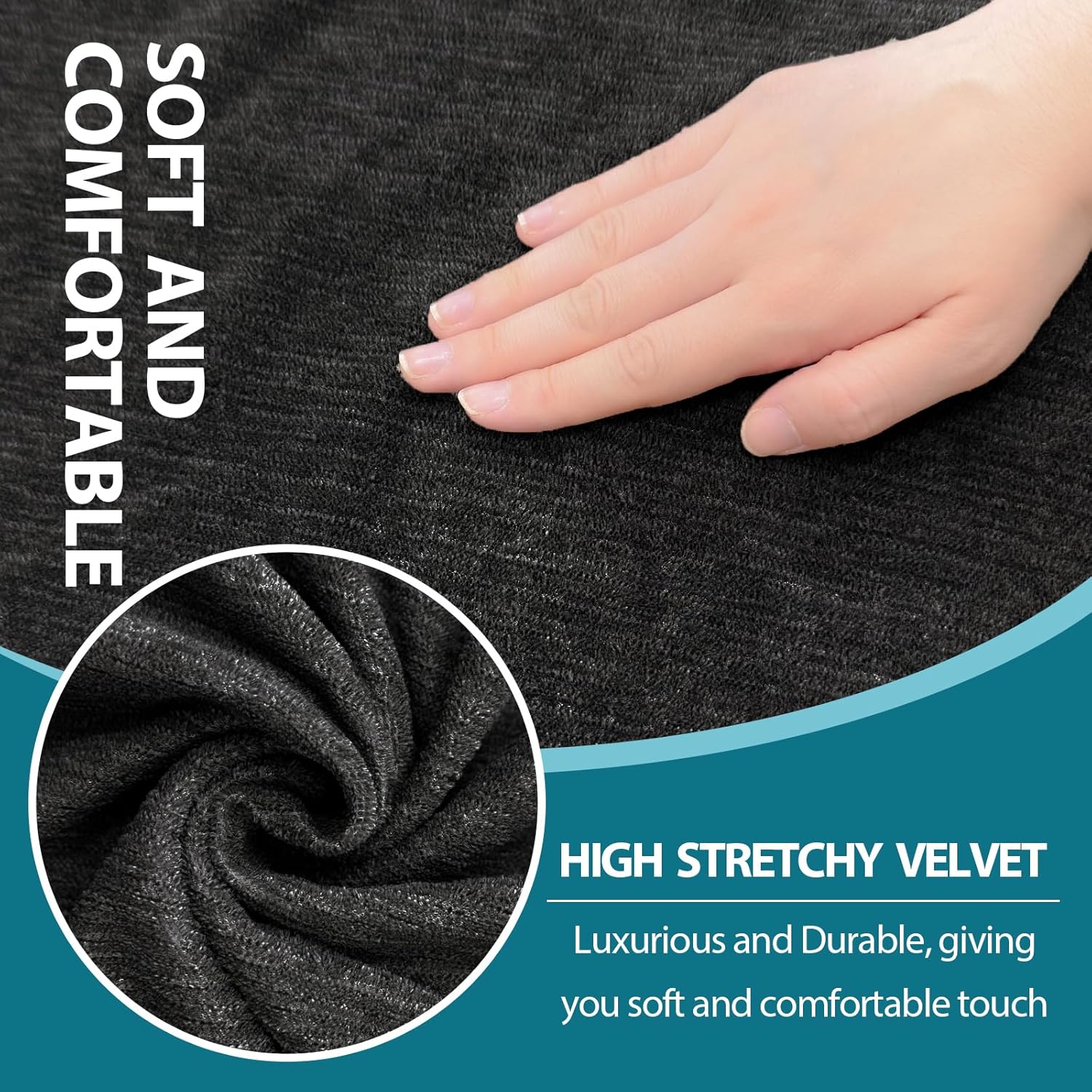 2 Pieces T Cushion Chair Covers