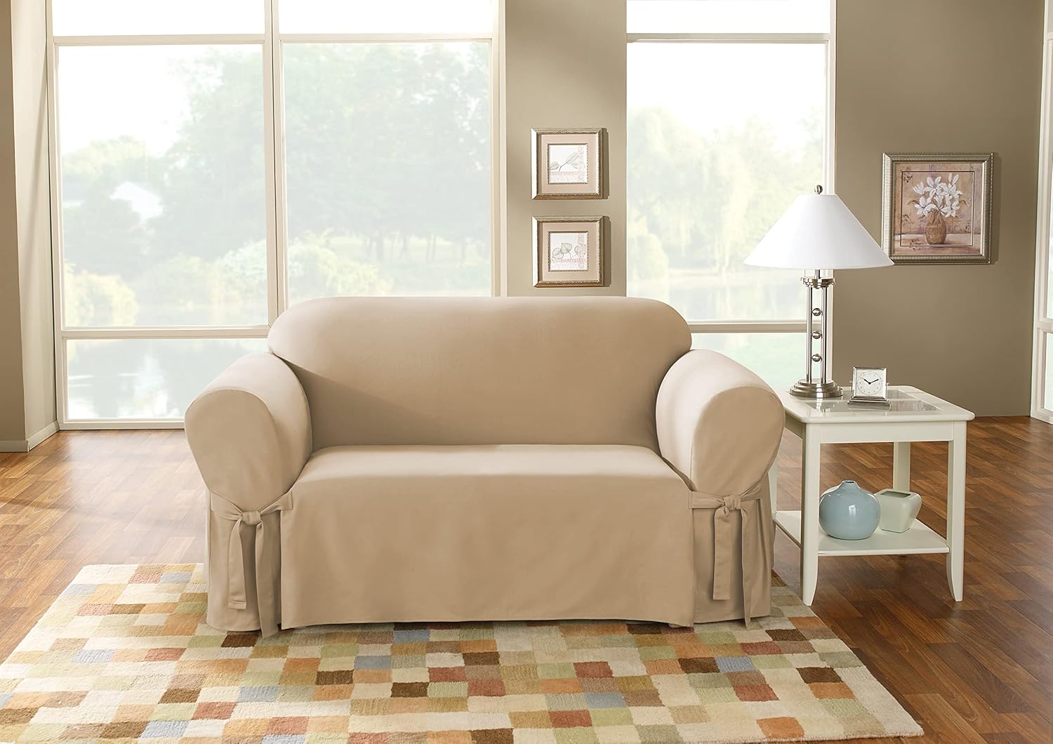 Ottoman Two Piece Slipcover