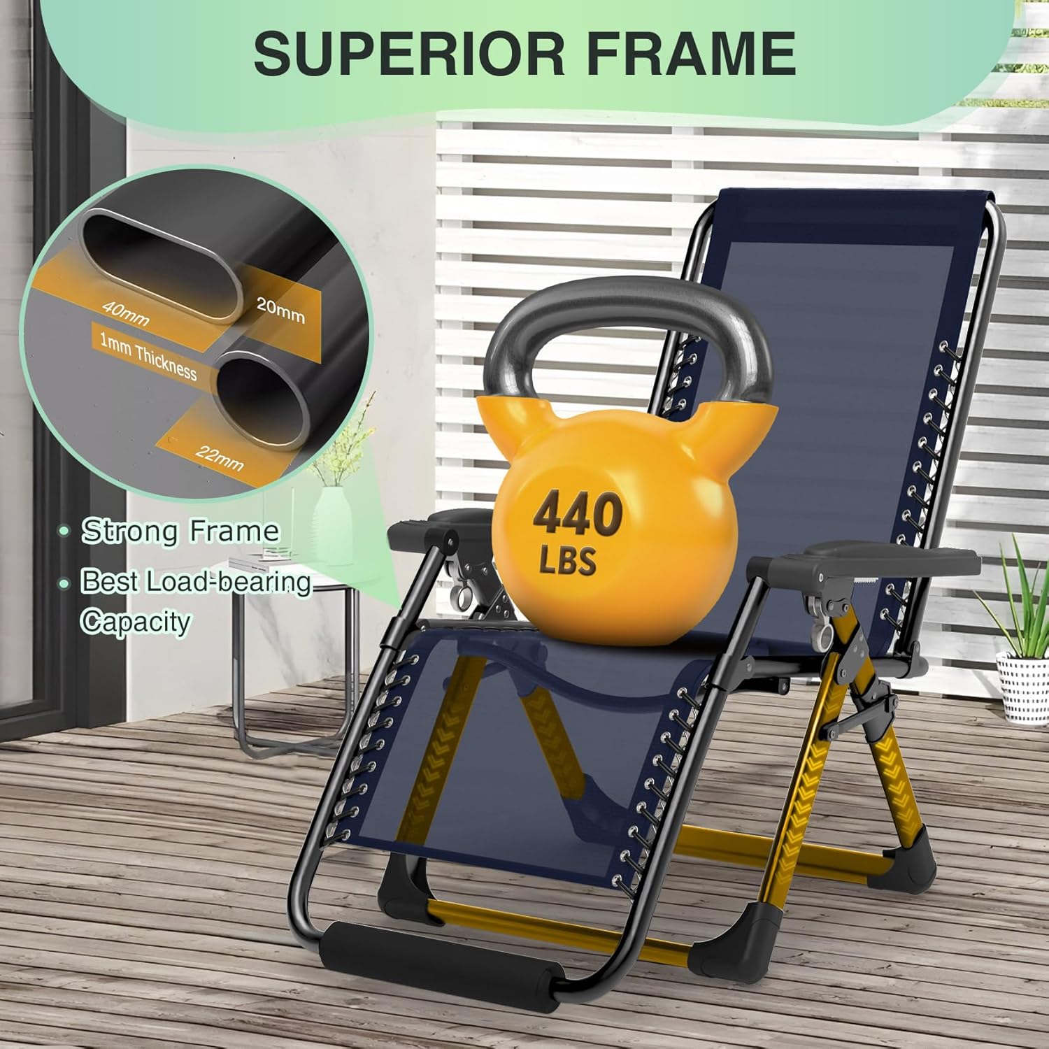 Reclining Camping Lounge Chair