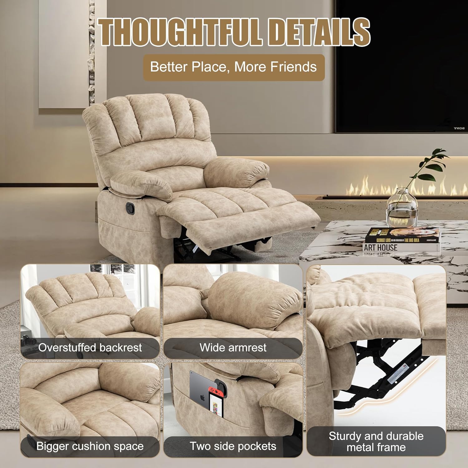 Oversized Recliner Chairs for Adults