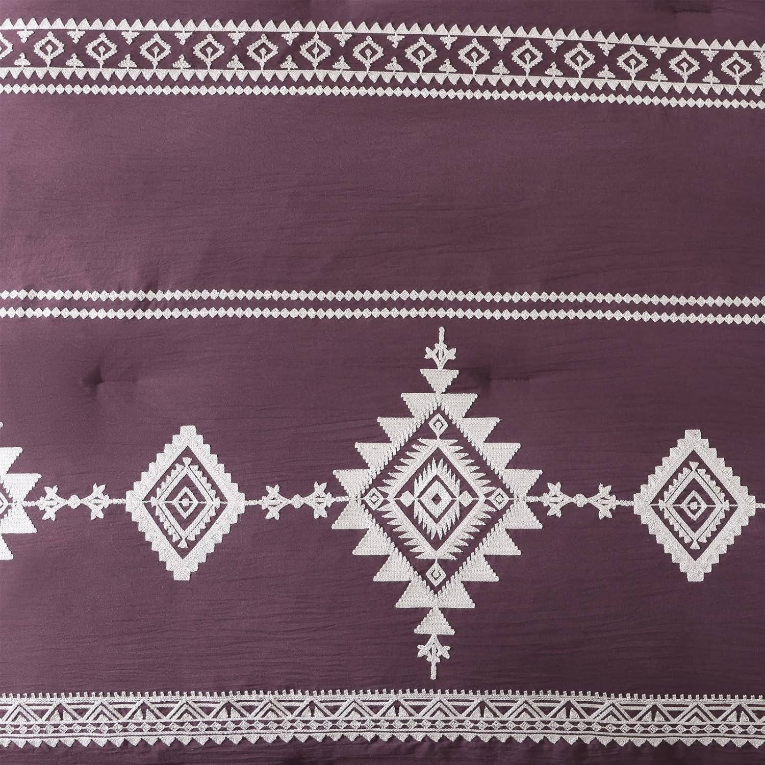 Olive Green Embroidery Comforters Set Queen Size