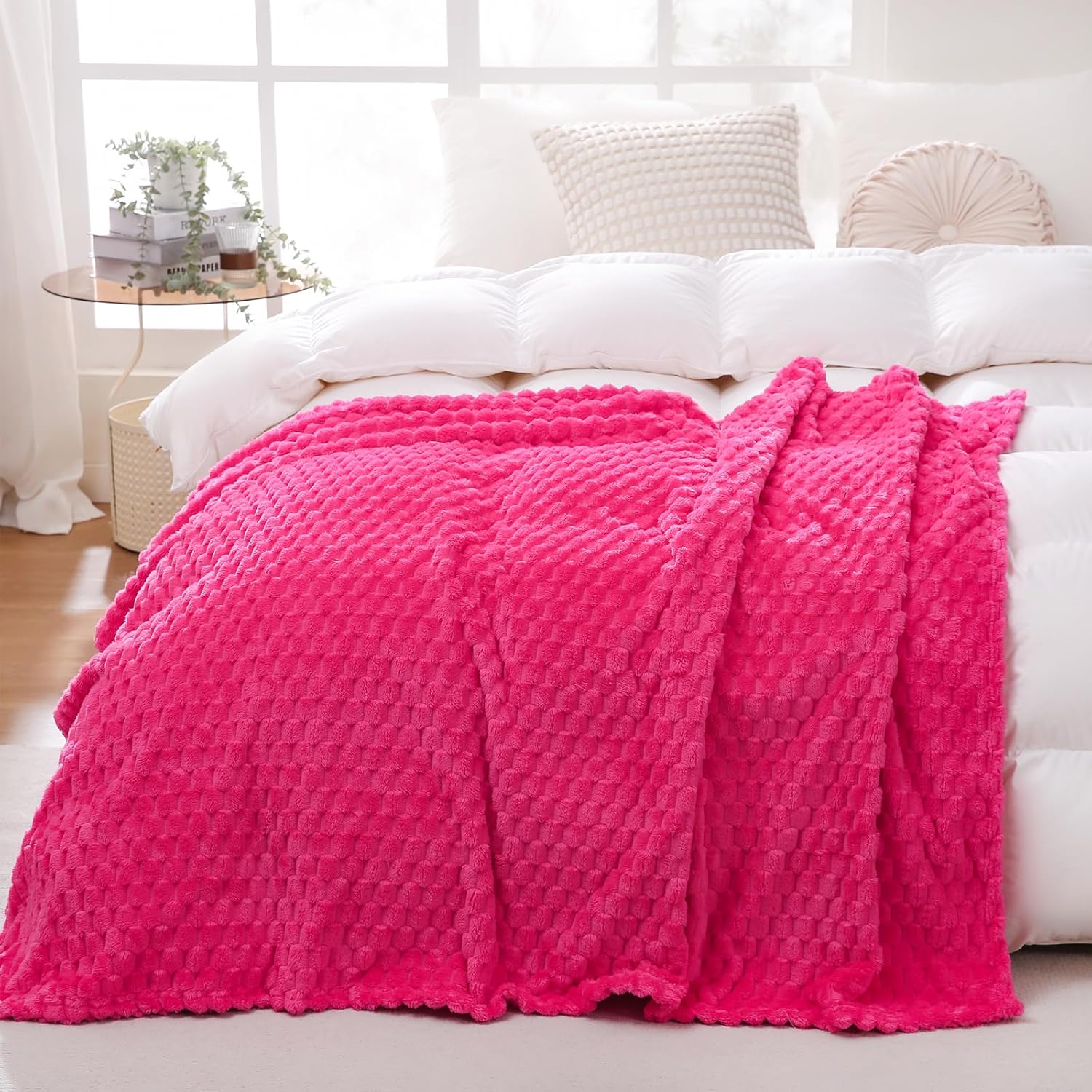 Hot Pink Throw Blanket