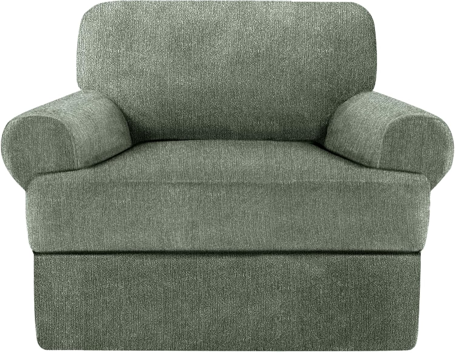 2 Pieces T Cushion Chair Covers