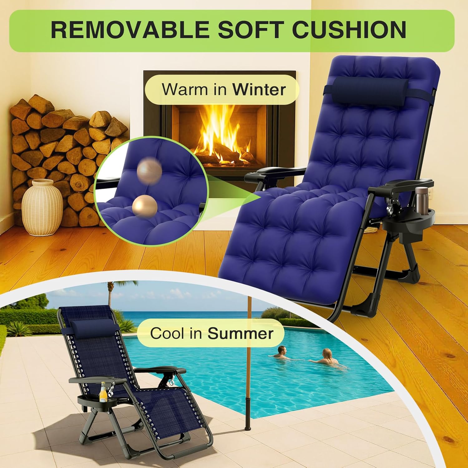 Reclining Camping Lounge Chair