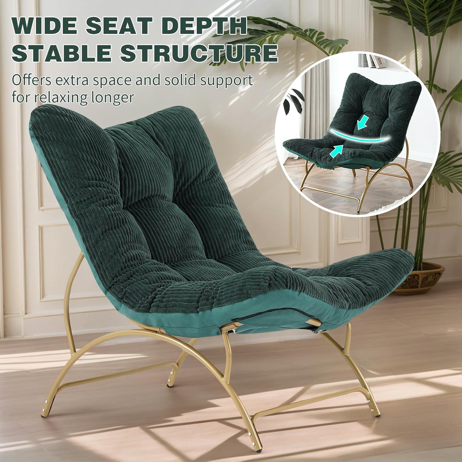 Accent Chair with Ottoman