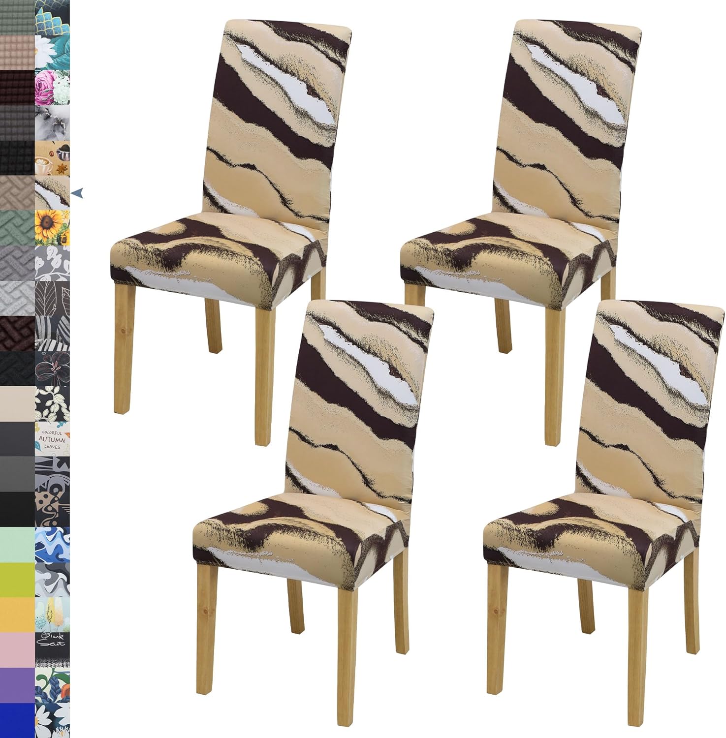 Dining Chair Cover,Dining Room Chair Covers Set of 6,Stretch Kitchen Chair Cover,Washable Dining Chair Cover,Parsons Chair Slipcovers Protective,for Home,Restaurant,Banquet(Gray)