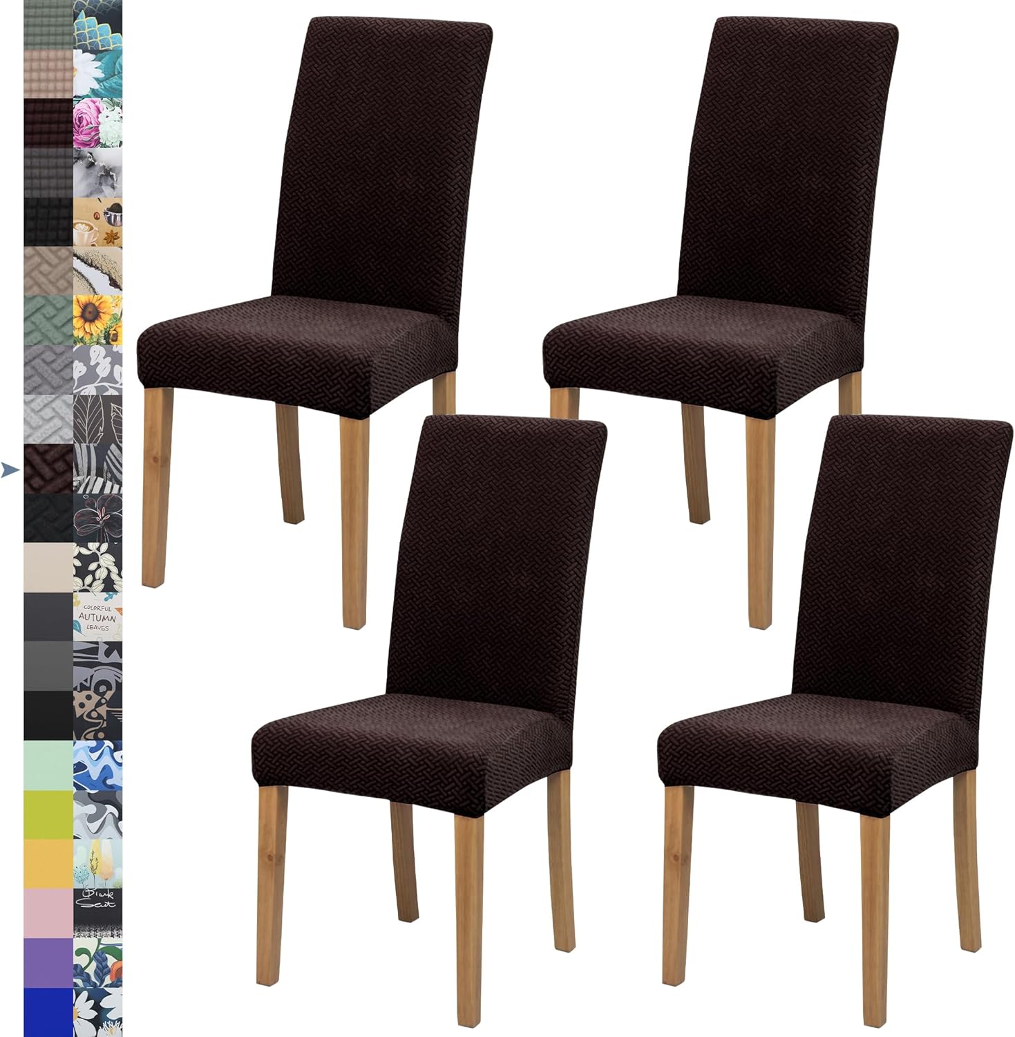 Dining Chair Cover,Dining Room Chair Covers Set of 6,Stretch Kitchen Chair Cover,Washable Dining Chair Cover,Parsons Chair Slipcovers Protective,for Home,Restaurant,Banquet(Gray)