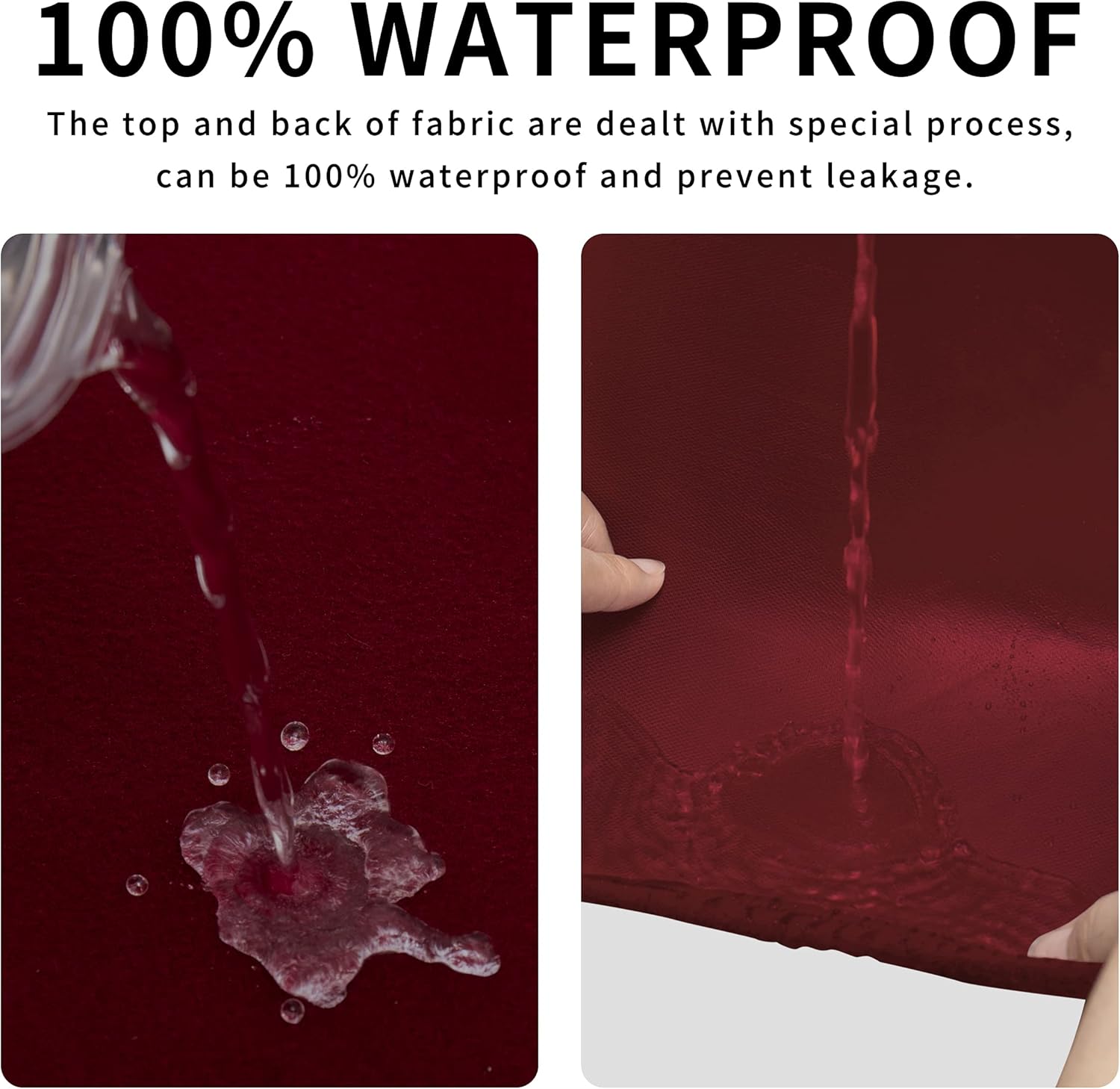 Dual Waterproof Stretch Ottoman Cover