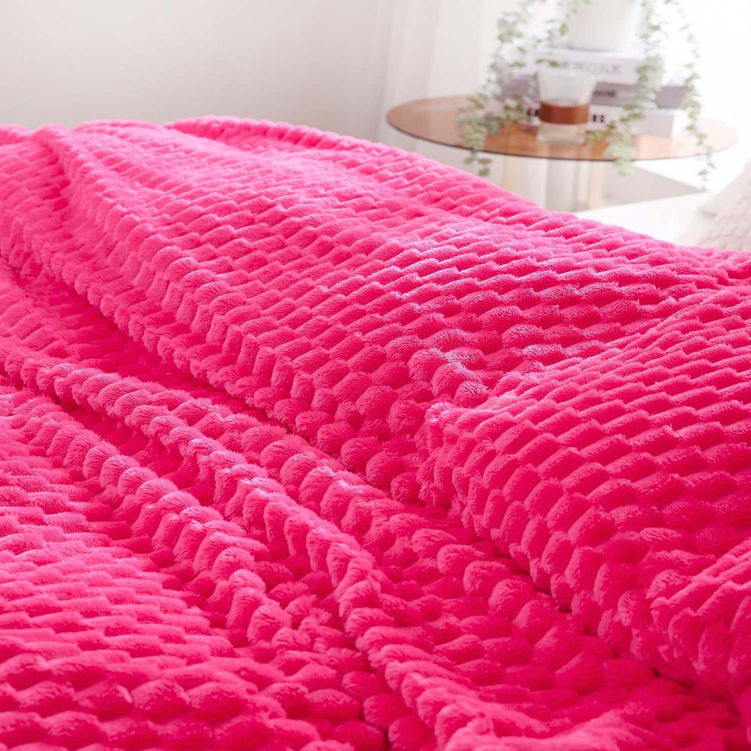 Hot Pink Throw Blanket