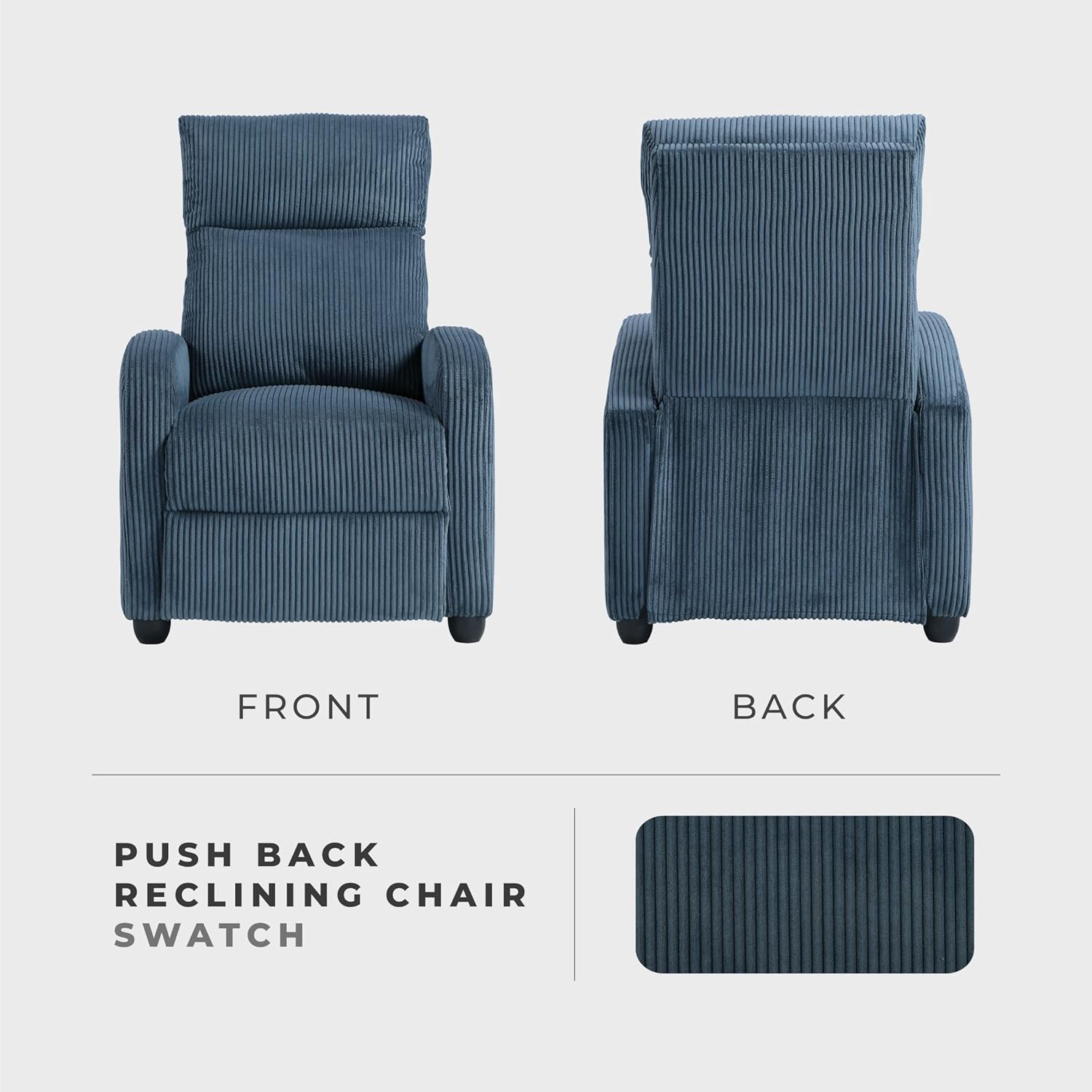 Recliner Chair Armchair Push Back Recliner