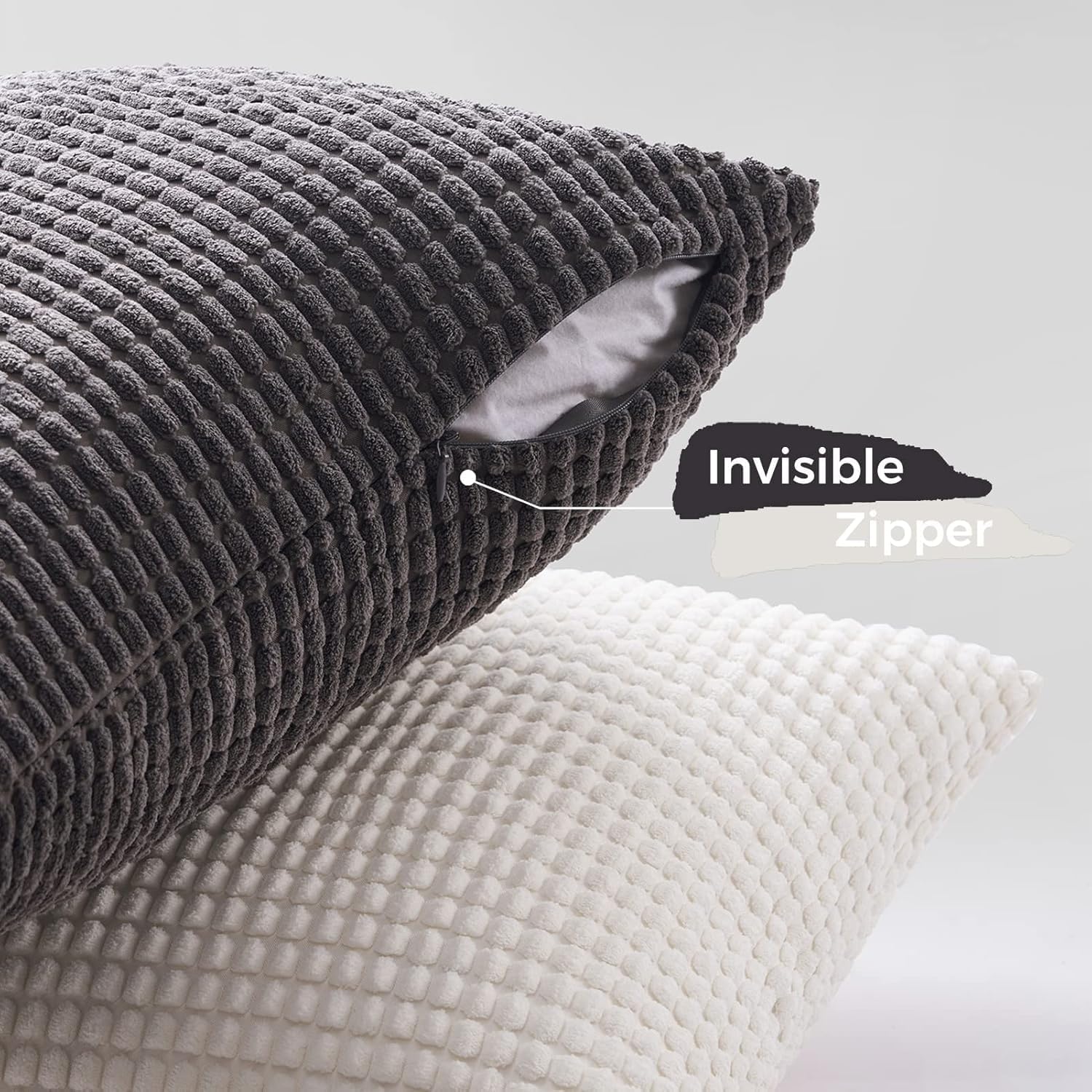 Grey Couch Pillow Covers for Living Room