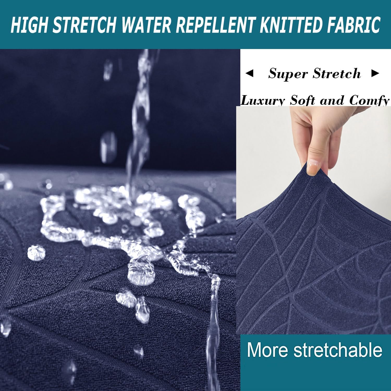 Ottoman Cover Square-Stretch Water Repellent