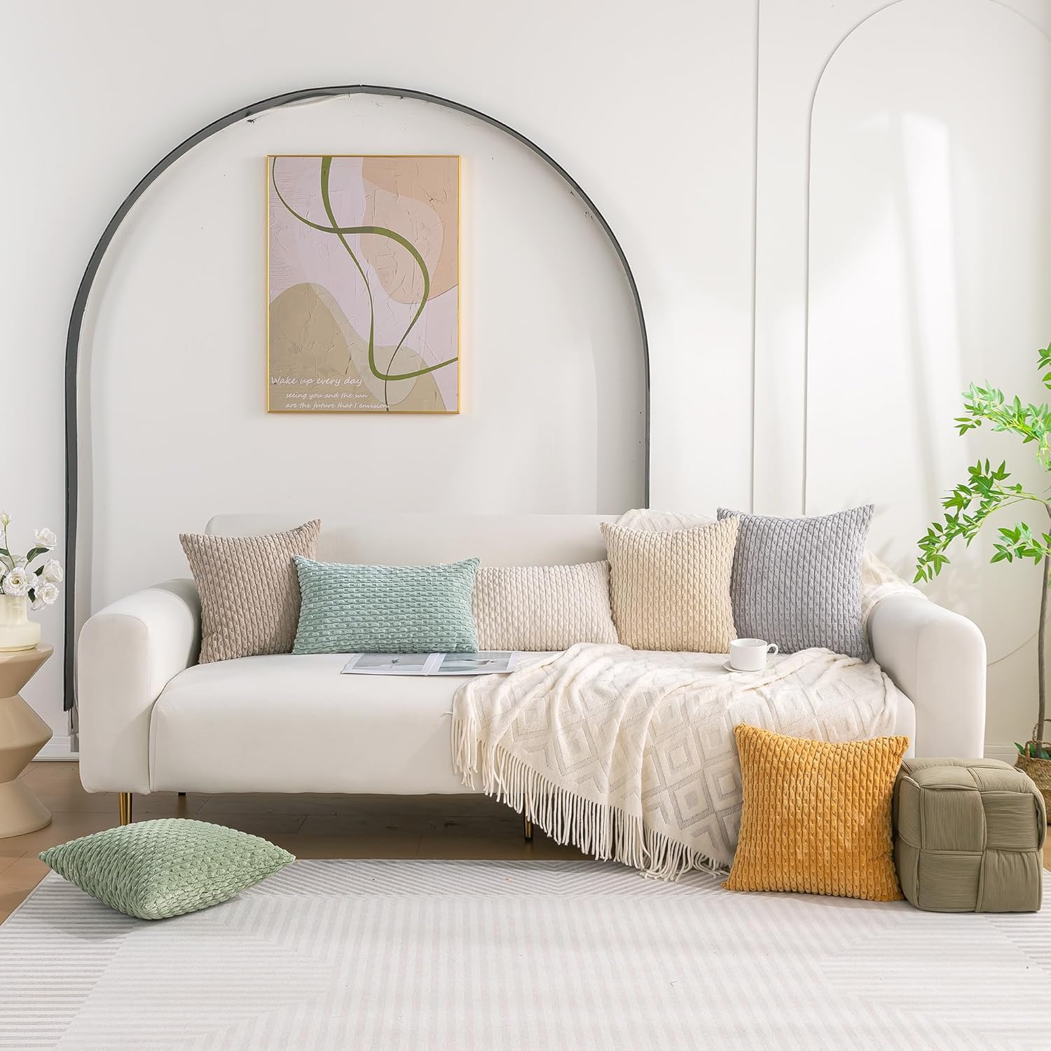 Set of 4 Throw Pillow Covers