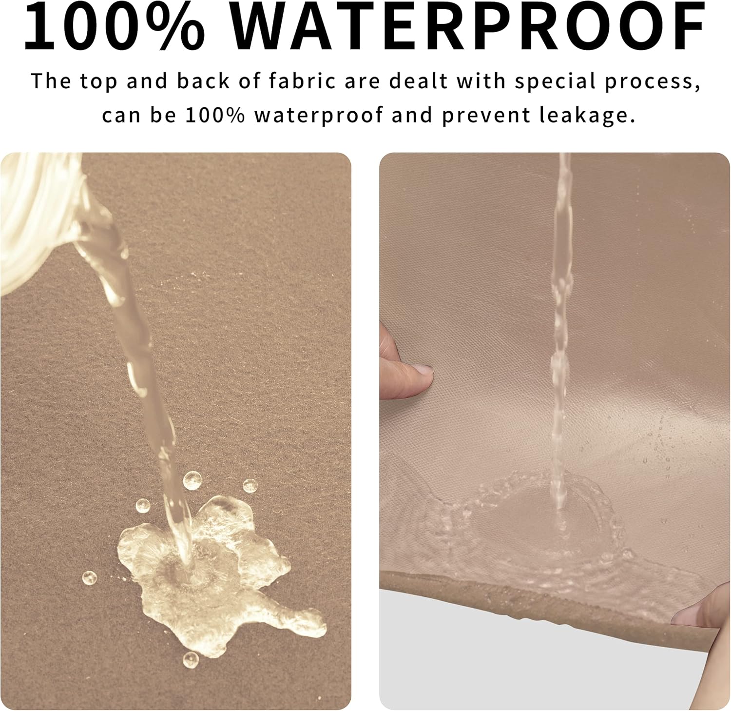 Dual Waterproof Stretch Ottoman Cover