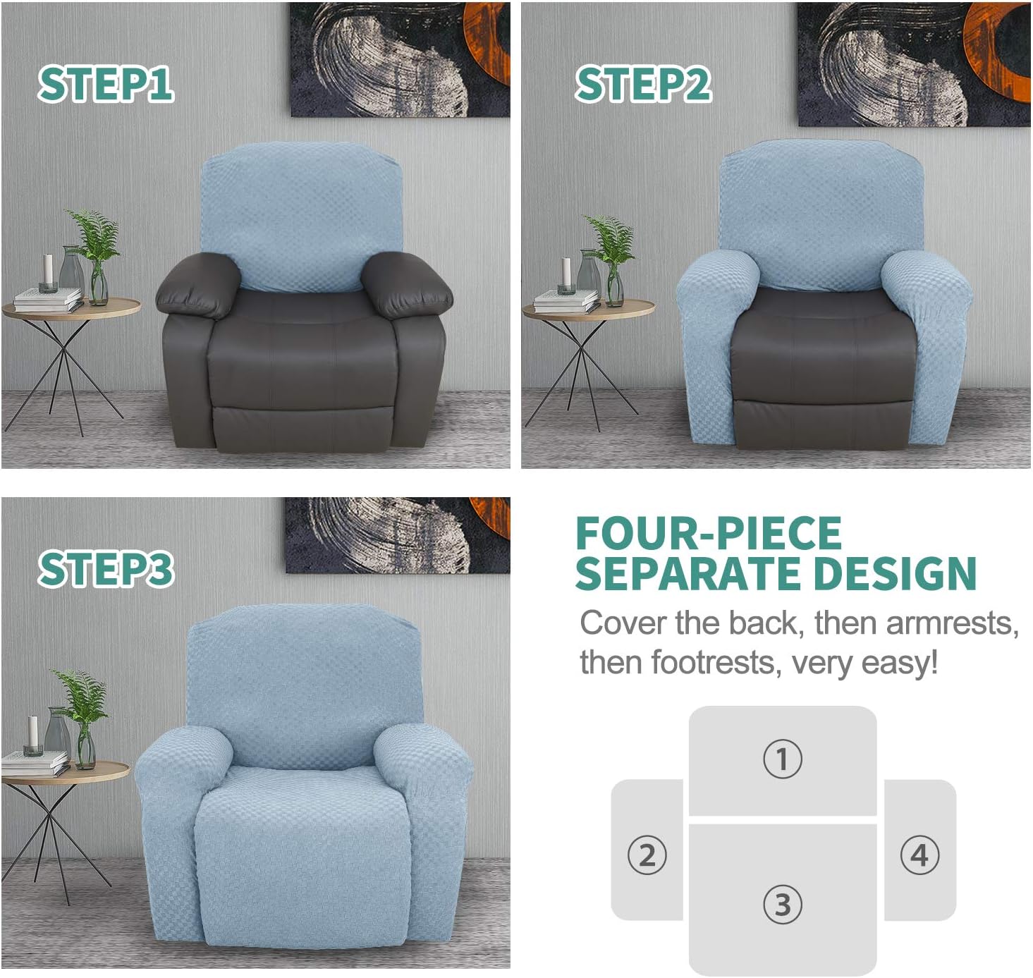 Stretch Loveseat Recliner Slipcover