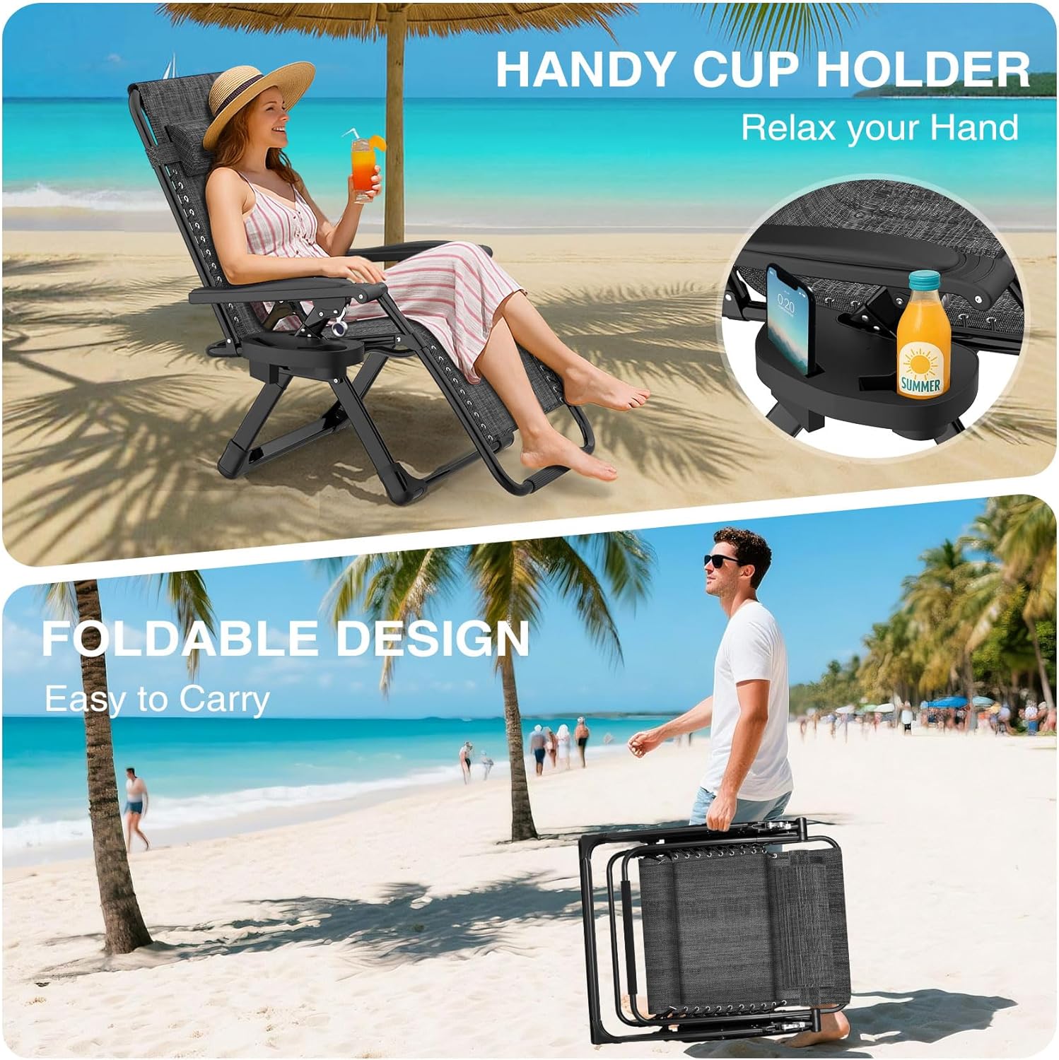 Reclining Camping Lounge Chair