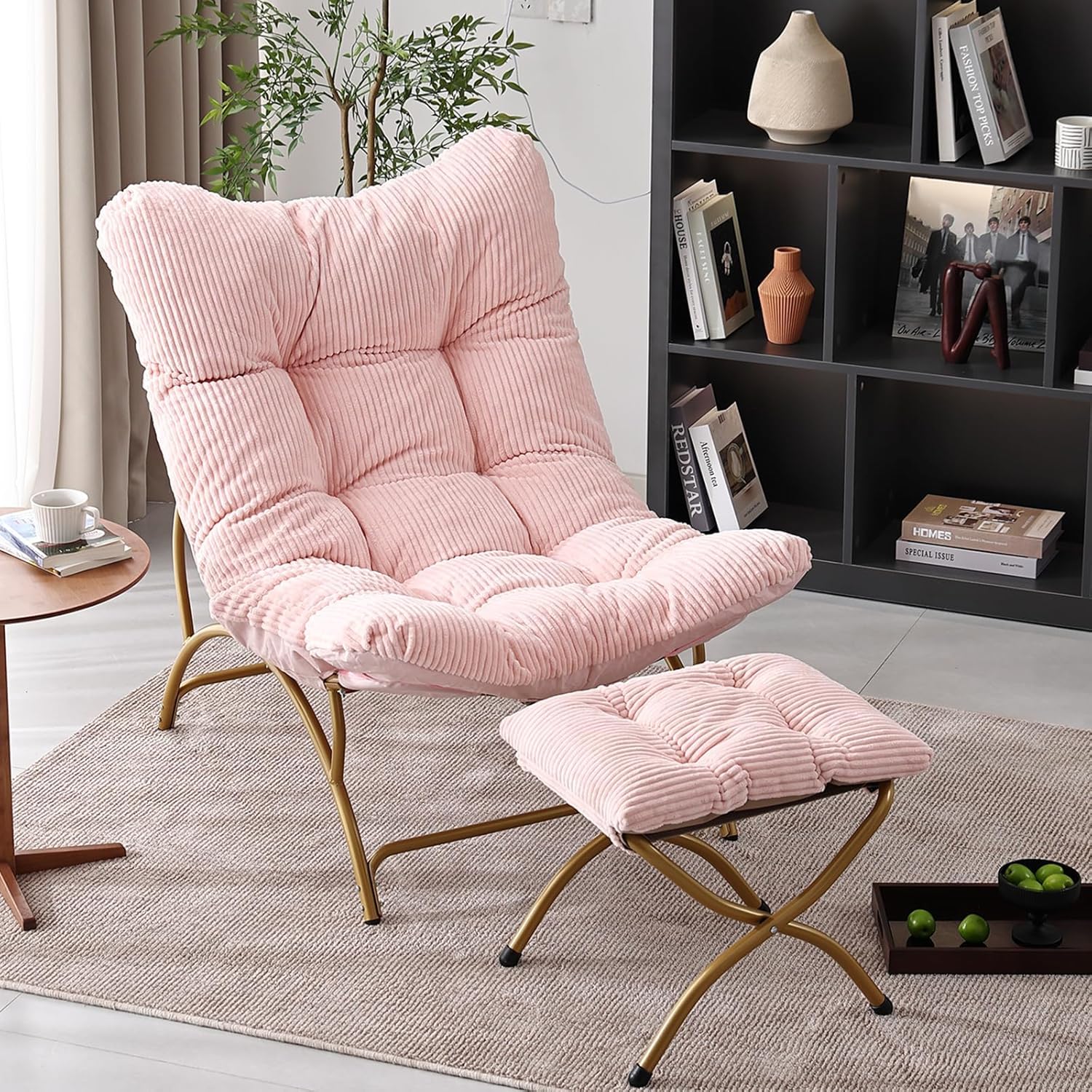 Accent Chair with Ottoman