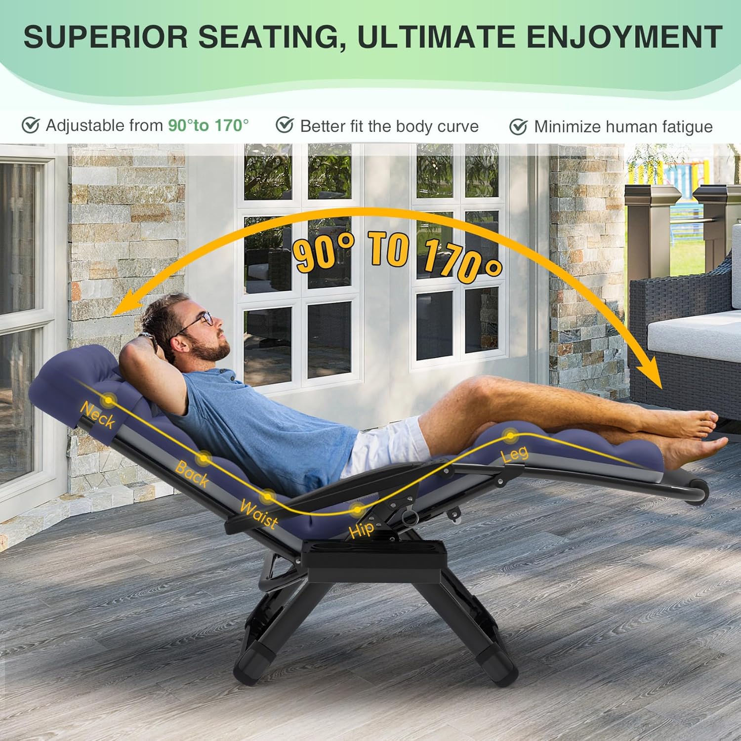 Reclining Camping Lounge Chair