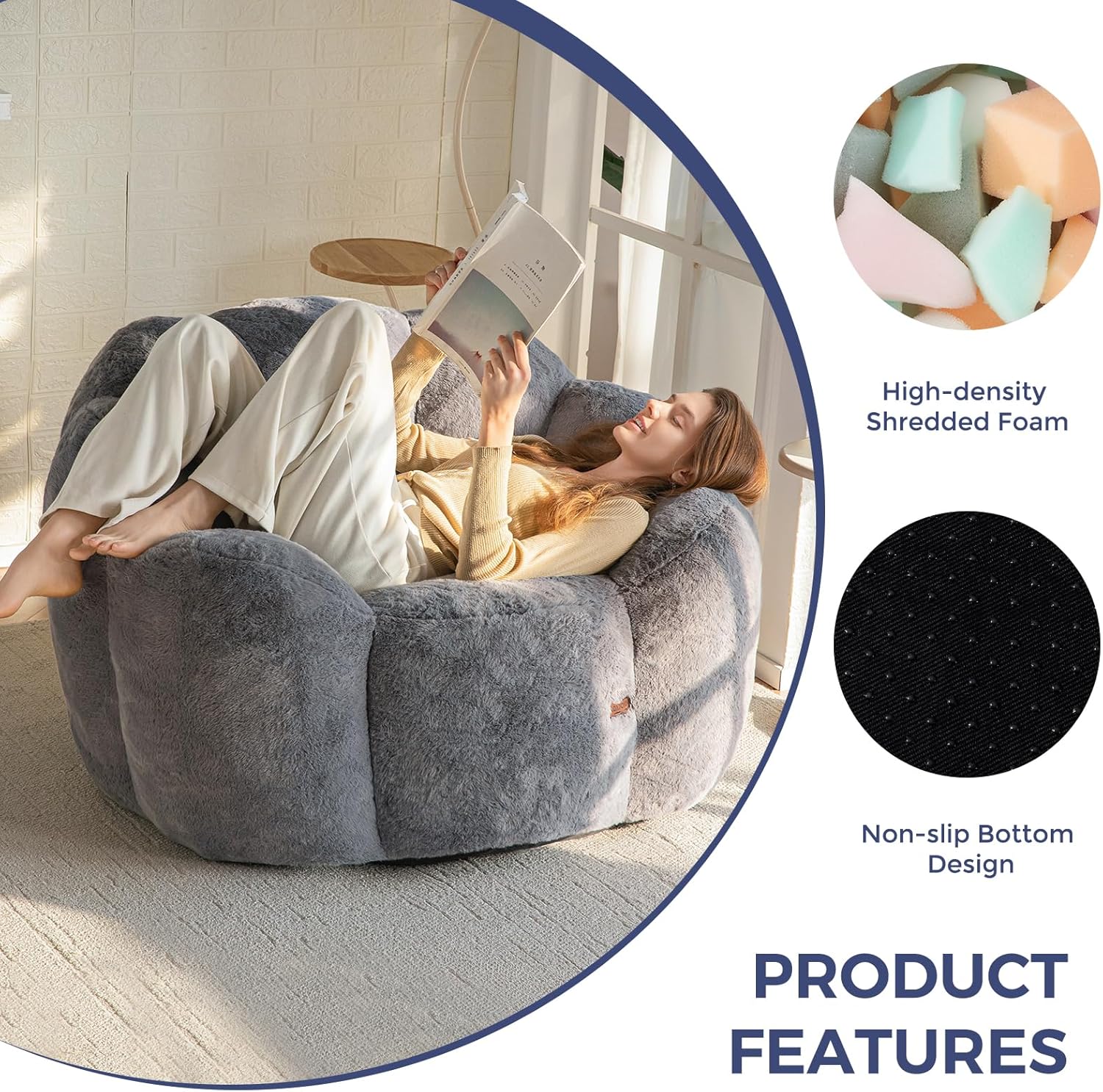 Bean Bag Chair for Adults,