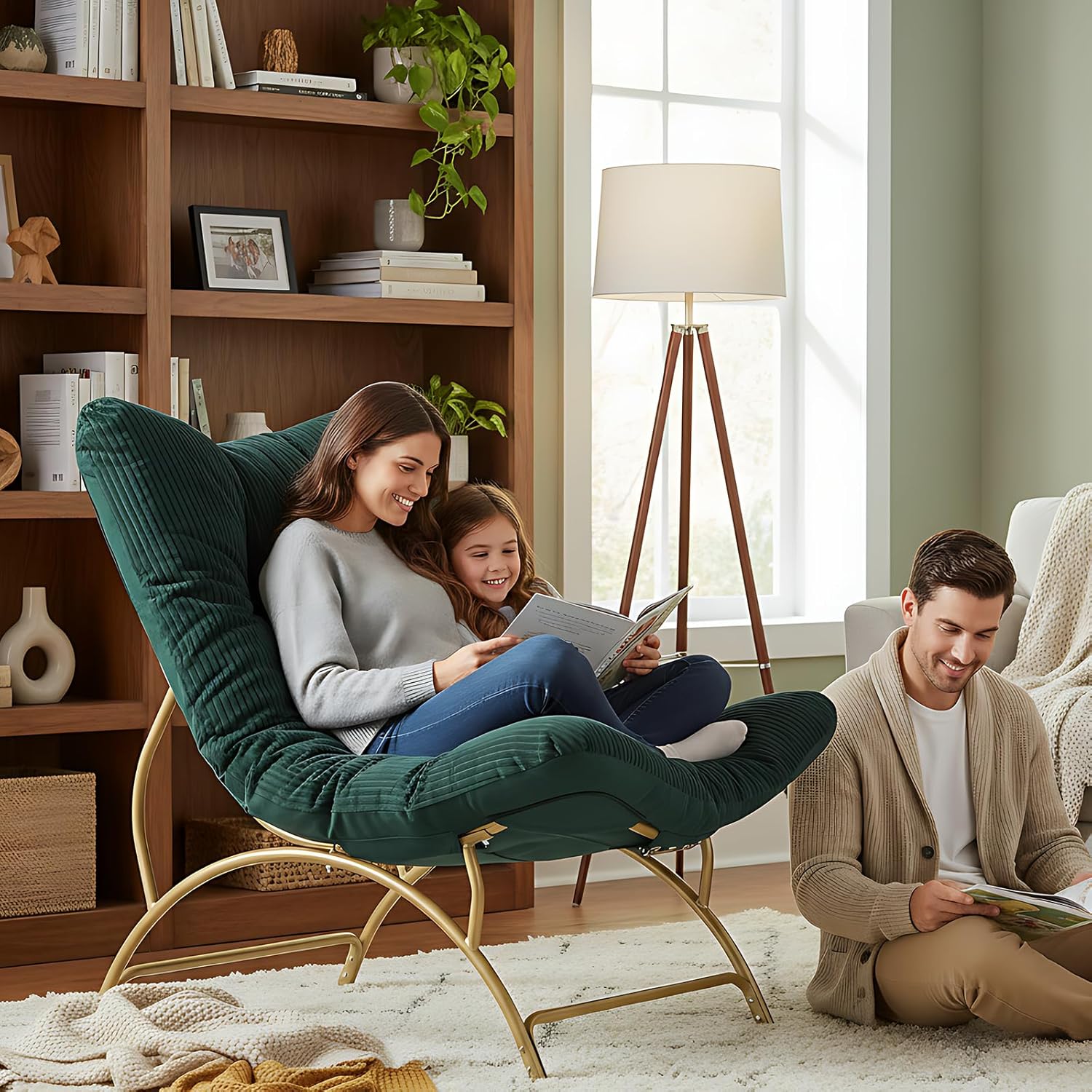 Accent Chair with Ottoman