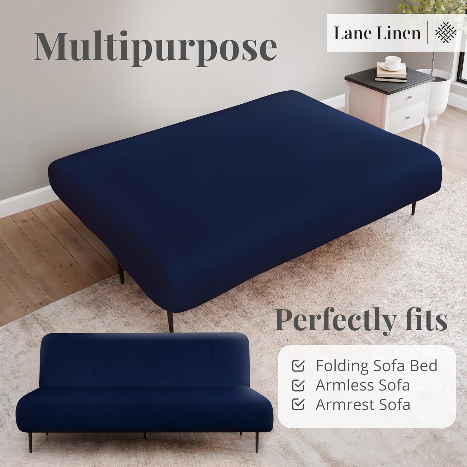 Armless Futon Cover