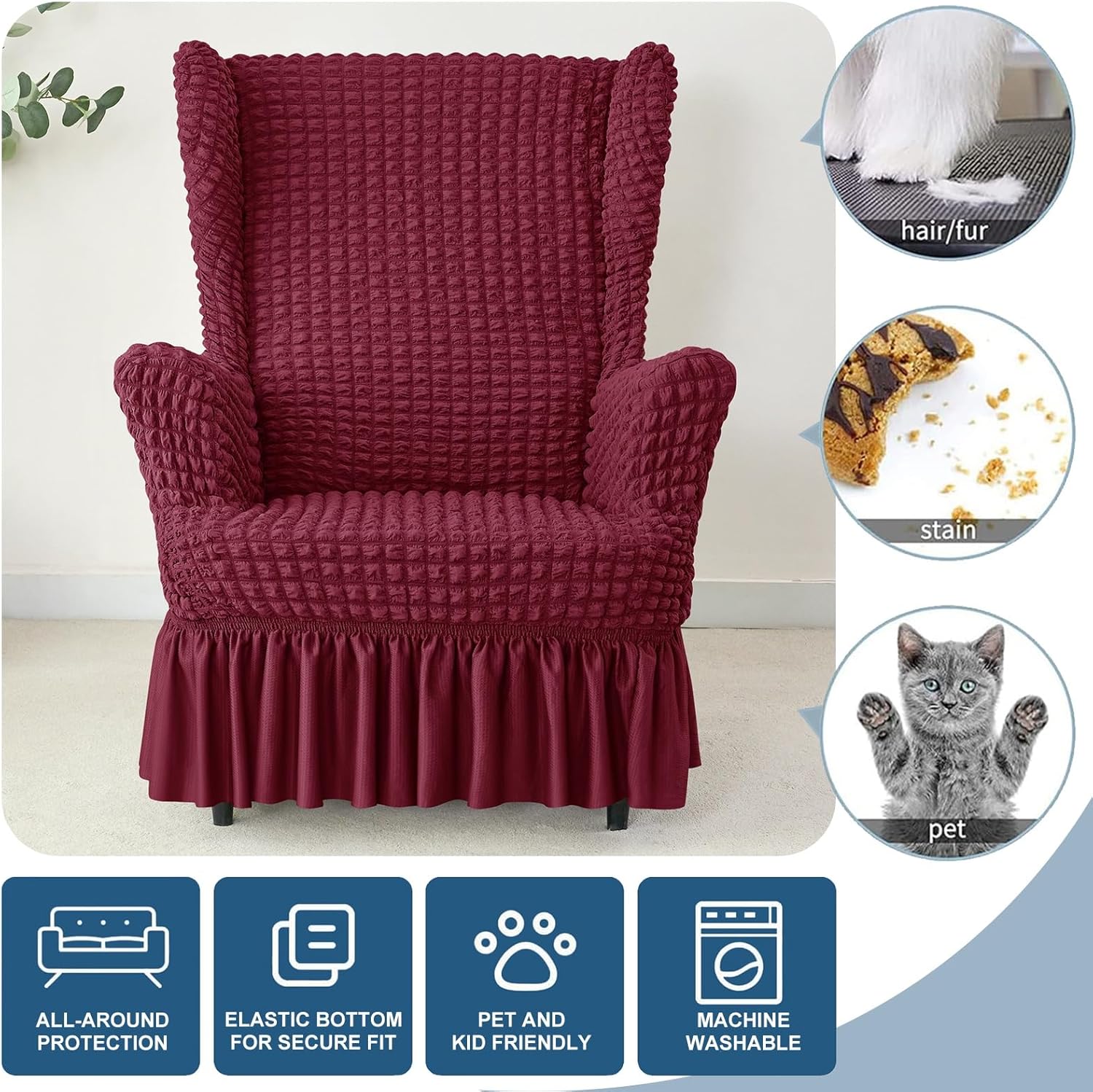 Wingback Chair Slipcover