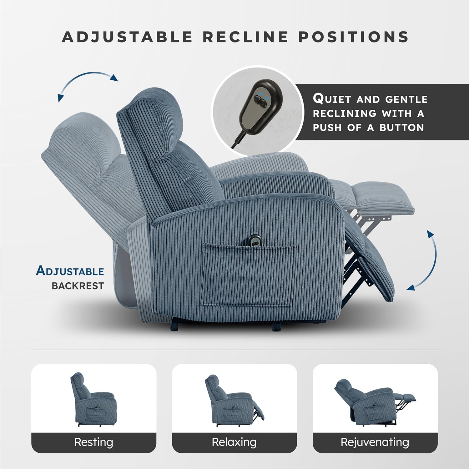 Recliner Chair Armchair Push Back Recliner