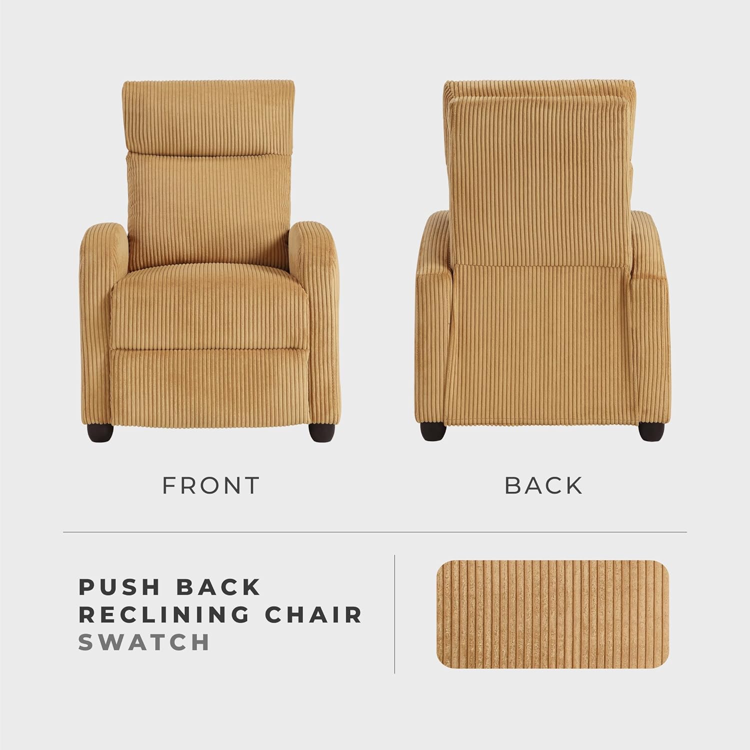 Recliner Chair Armchair Push Back Recliner