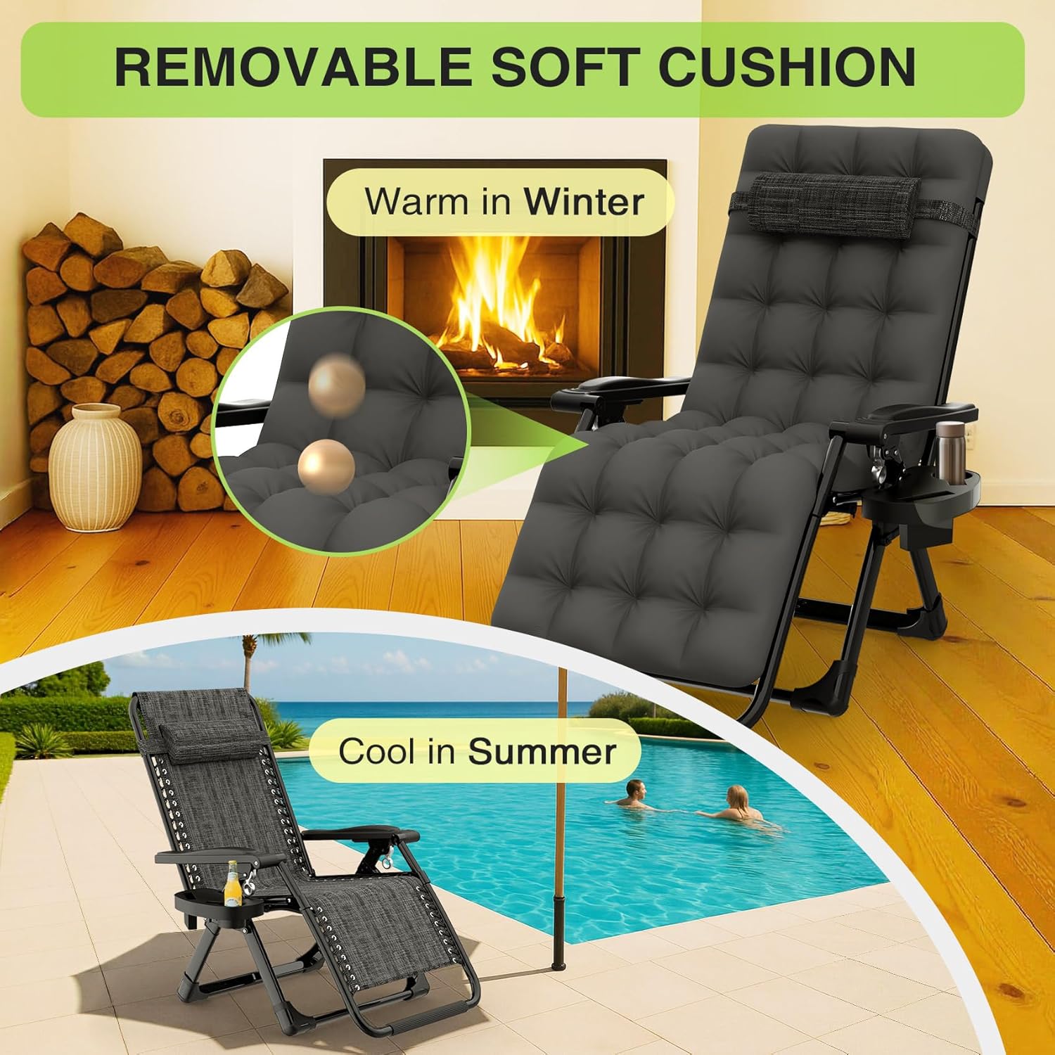 Reclining Camping Lounge Chair